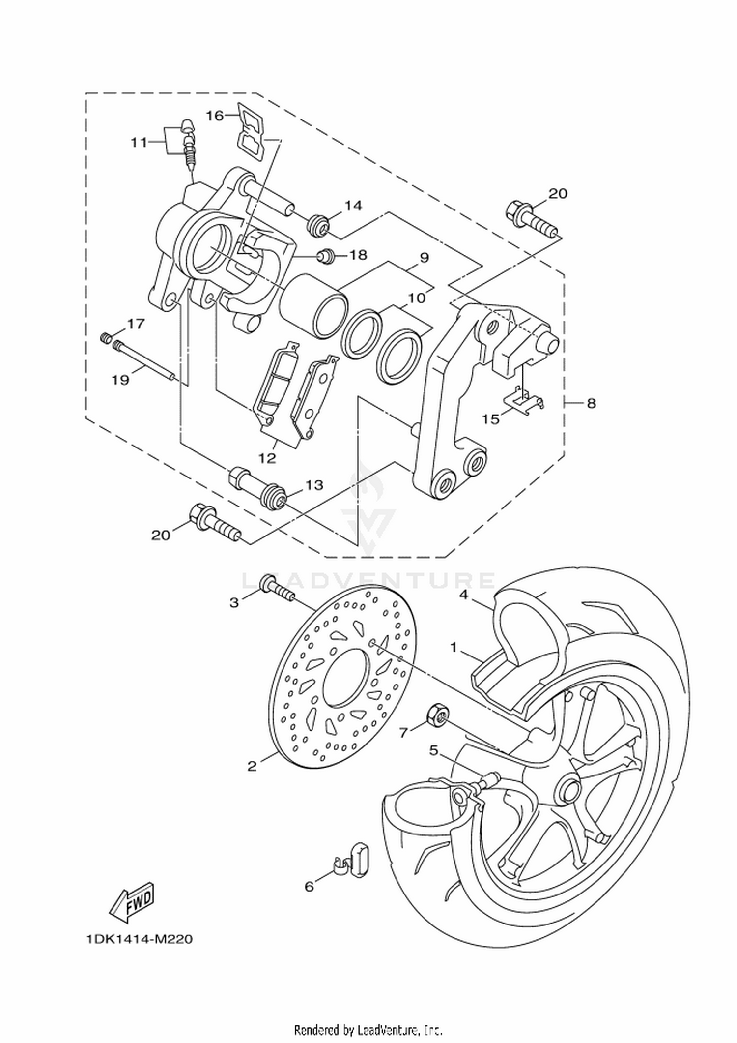 22 REAR WHEEL