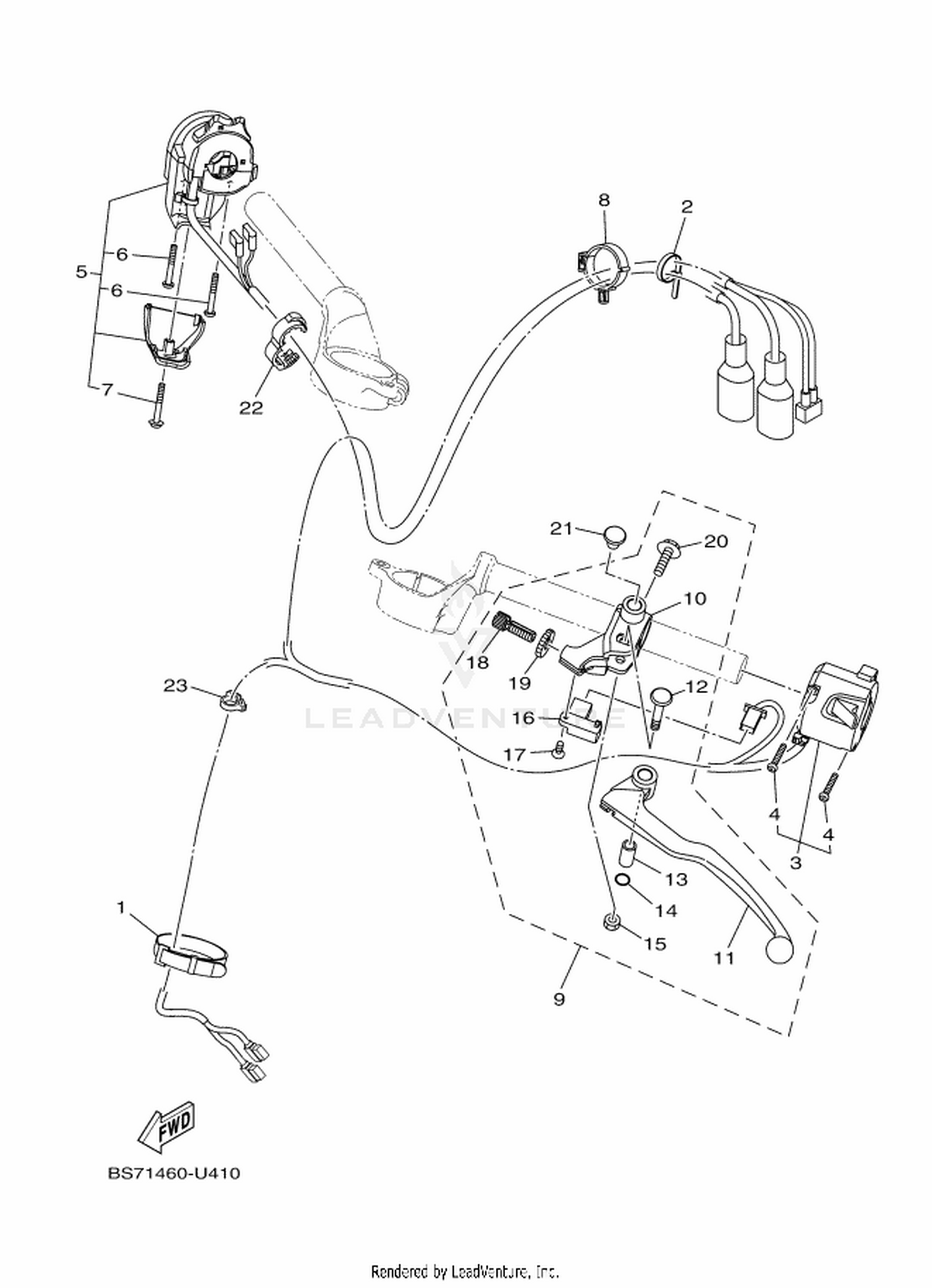 41 HANDLE SWITCH  LEVER