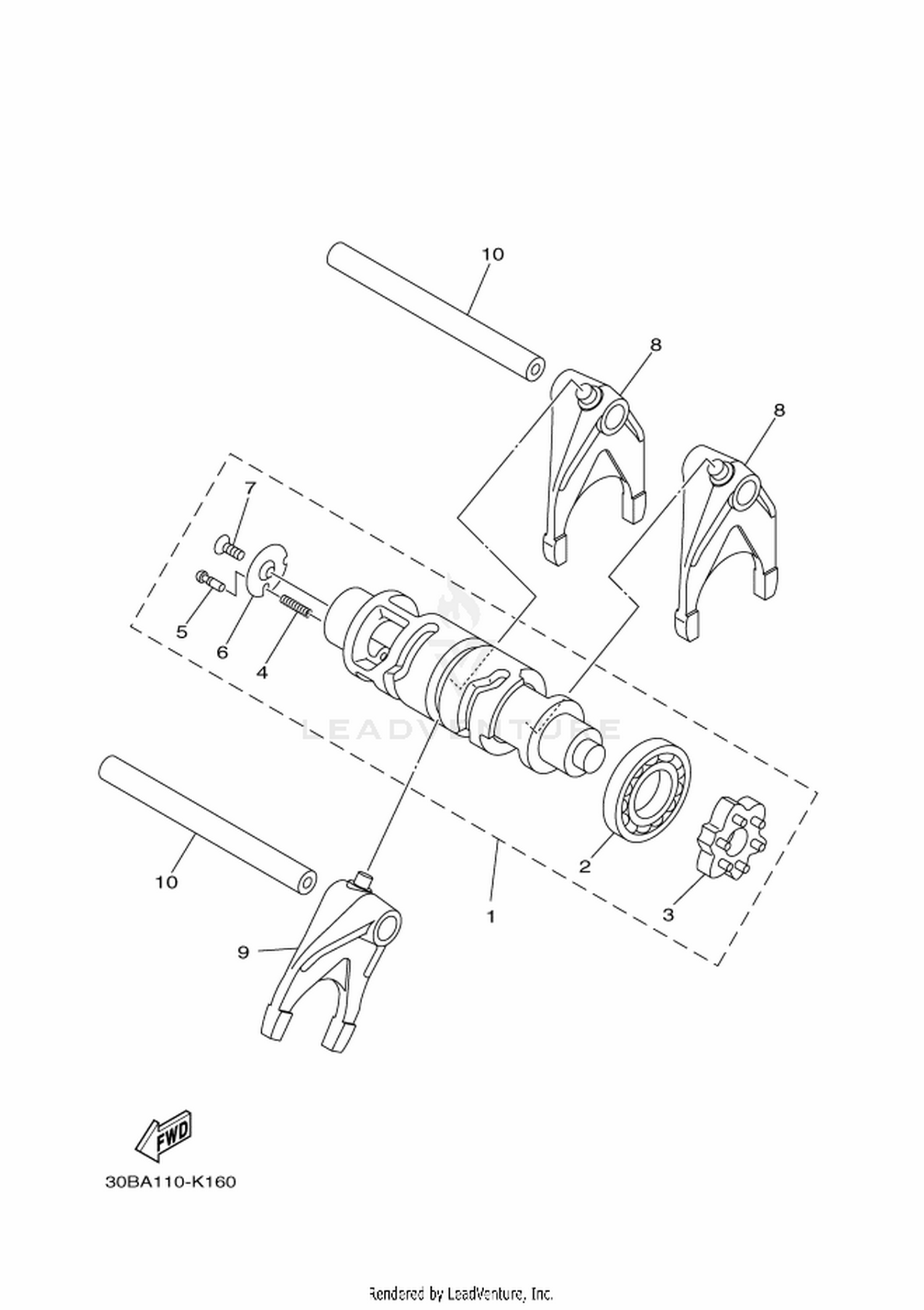 17 SHIFT CAM  FORK