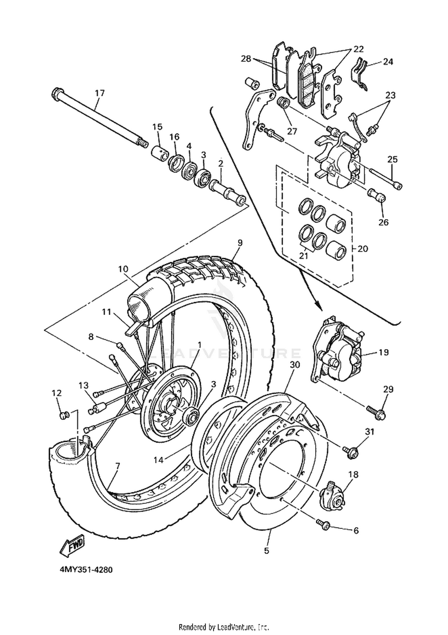 28 FRONT WHEEL