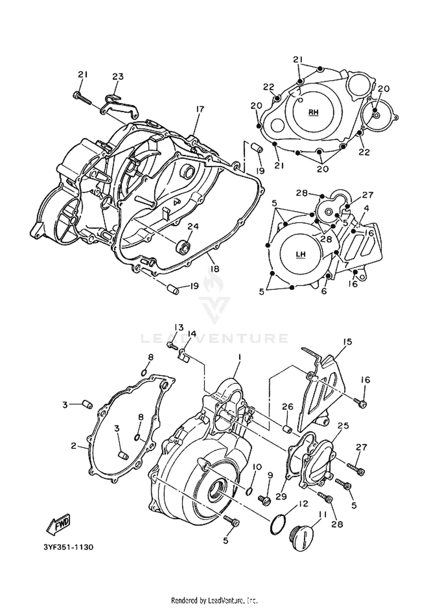 13 CRANKCASE COVER 1