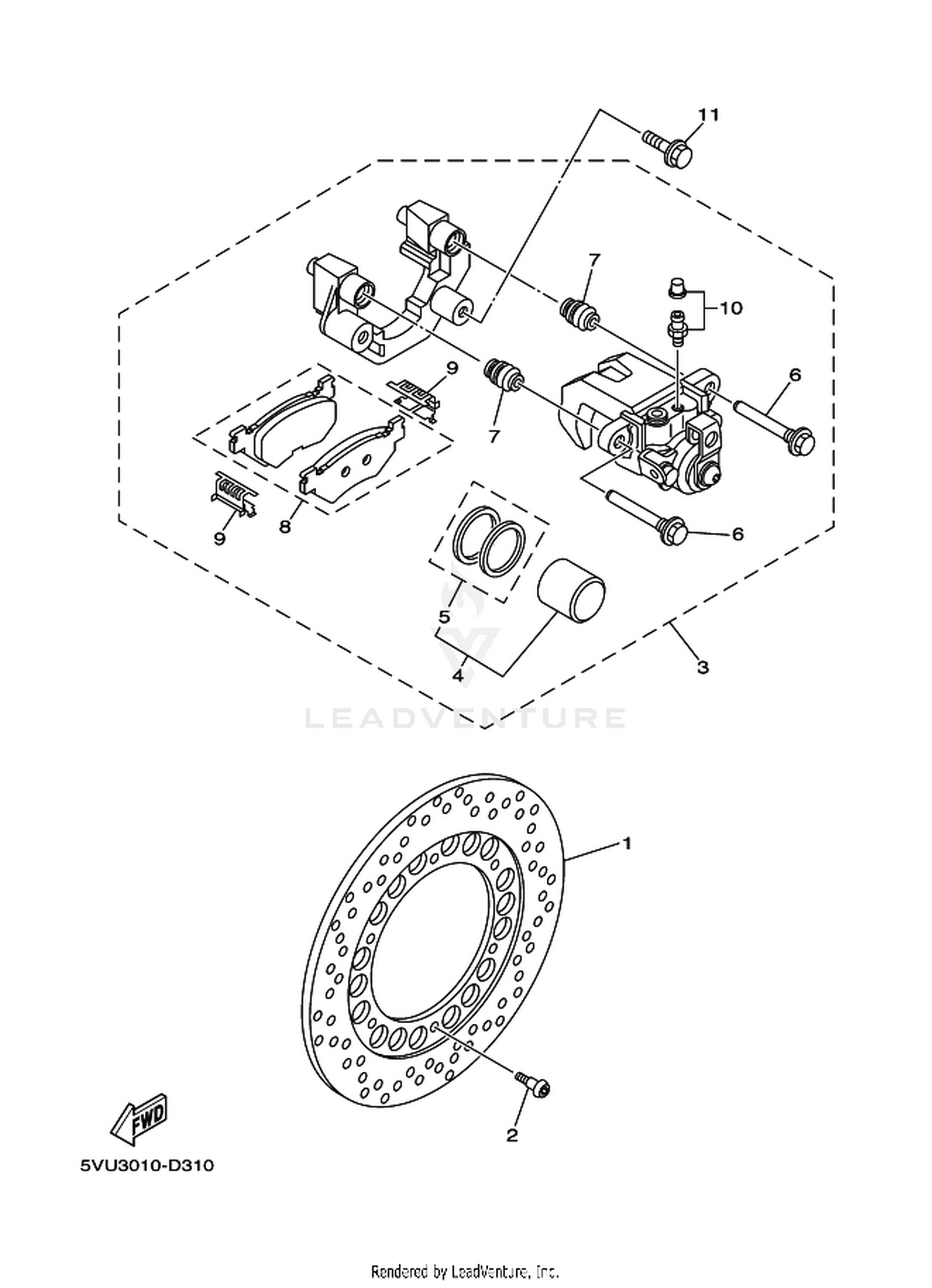31 REAR BRAKE CALIPER