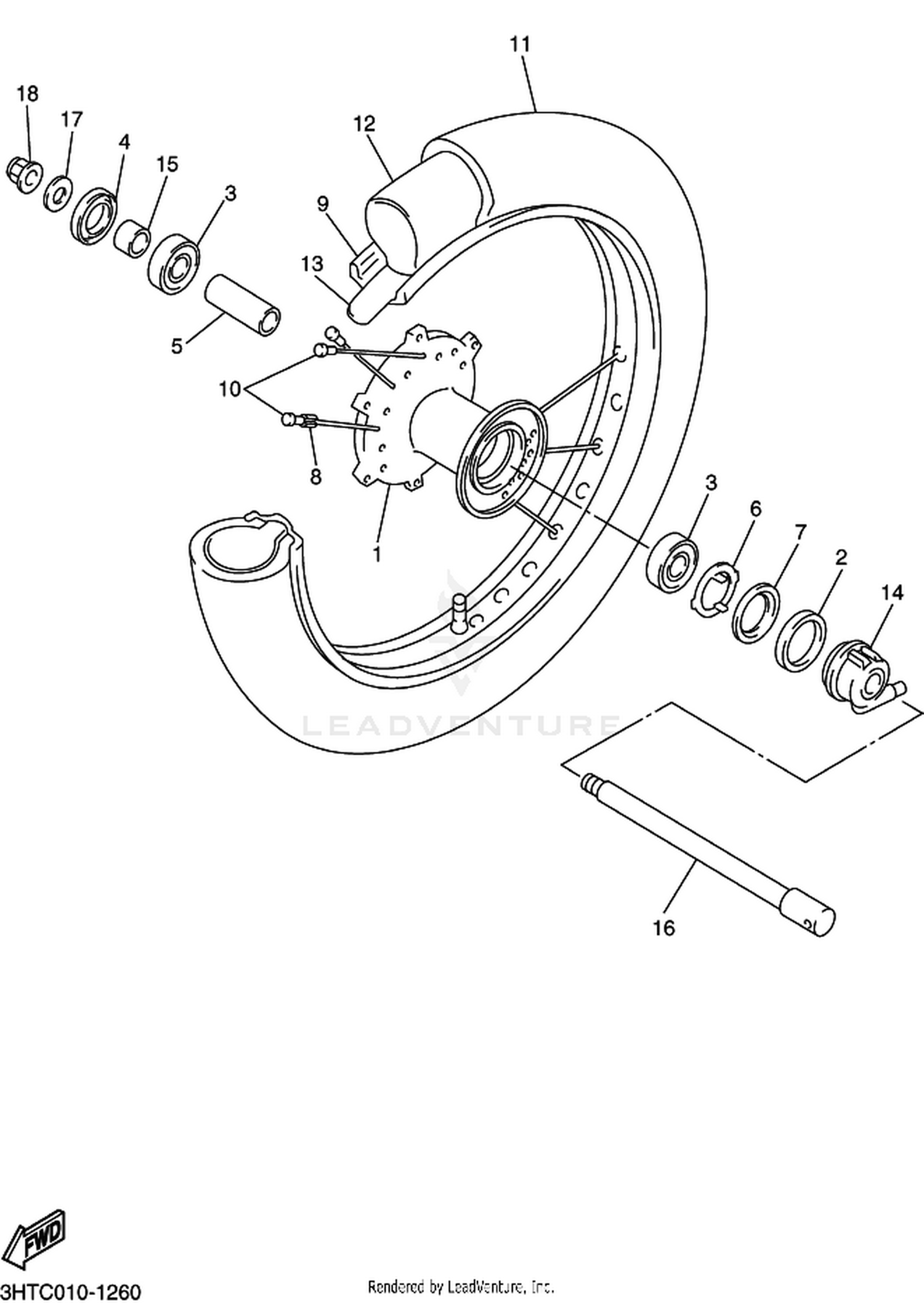 26 FRONT WHEEL