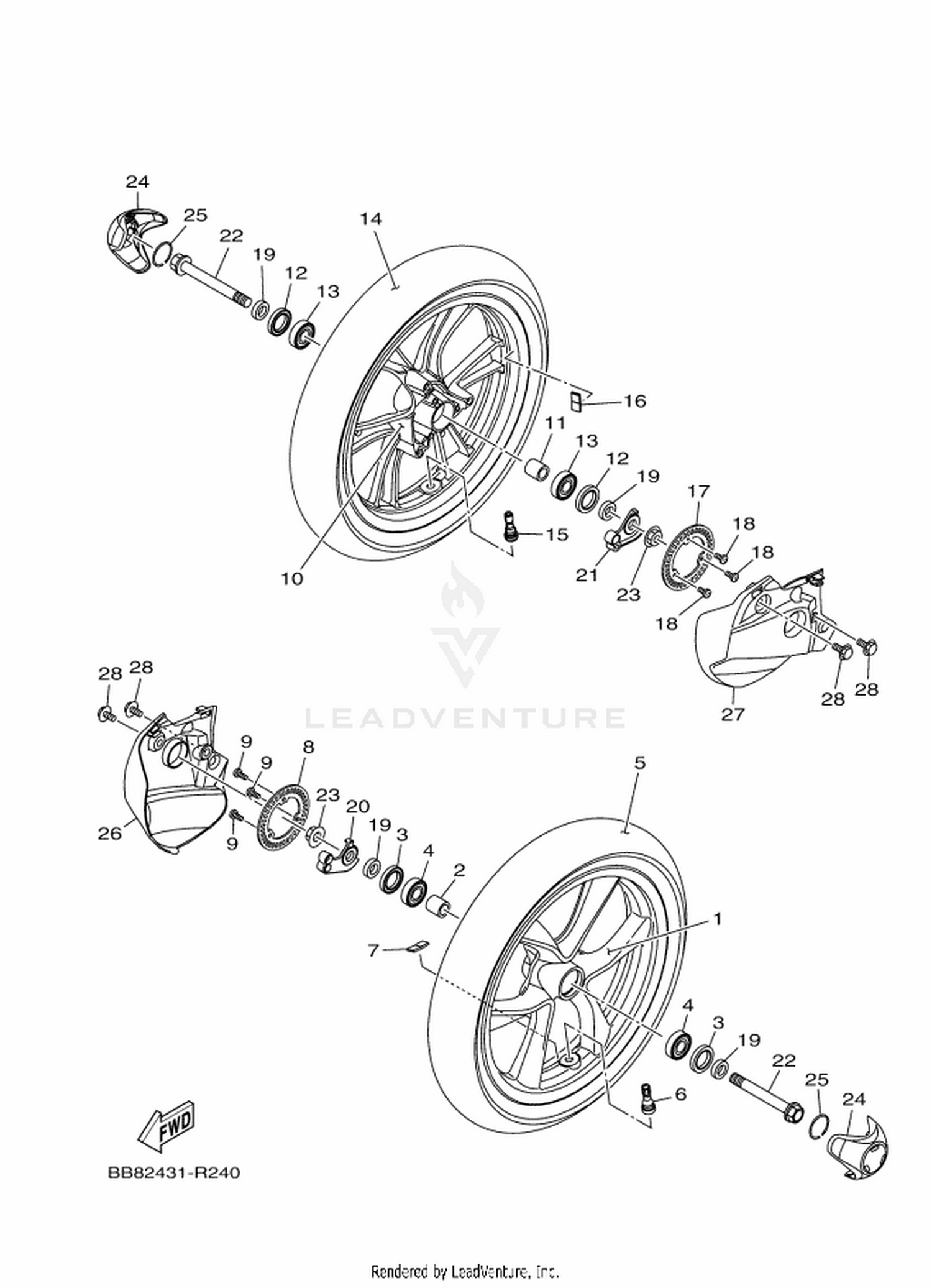 24 FRONT WHEEL
