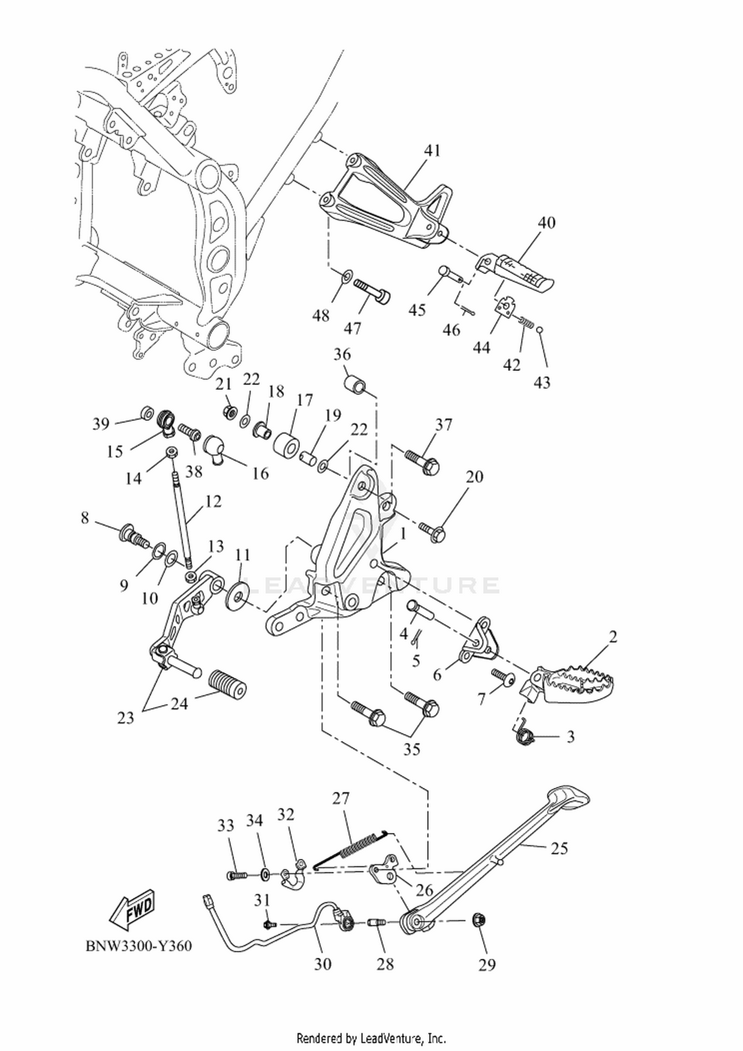 36 STAND & FOOTREST