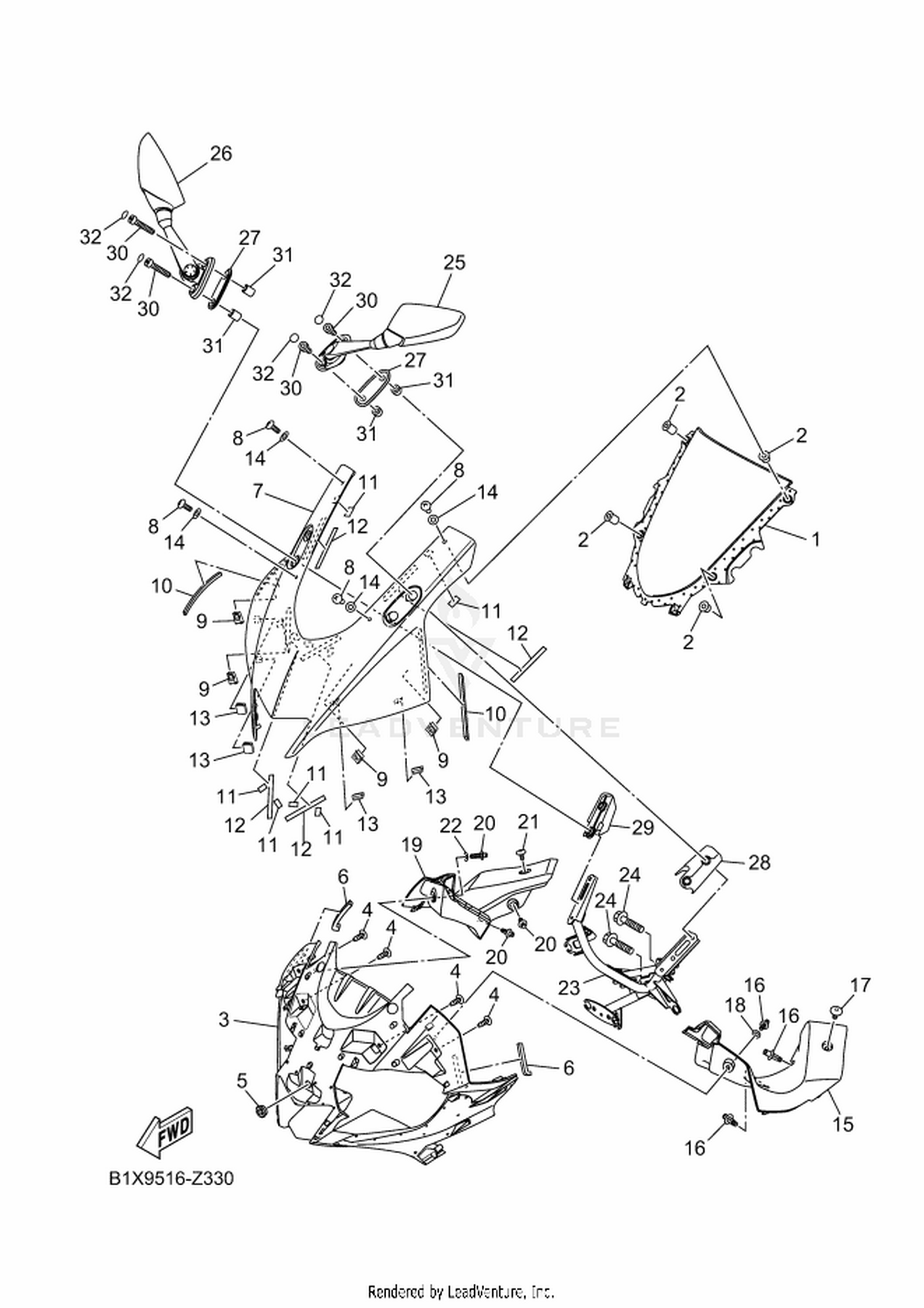 33 WINDSHIELD
