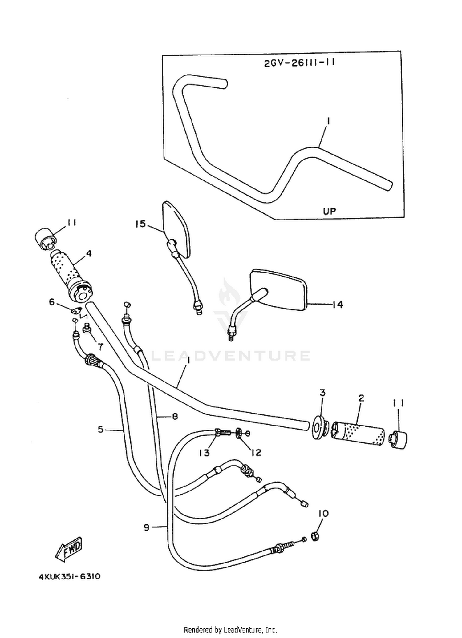 31 STEERING HANDLE  CABLE