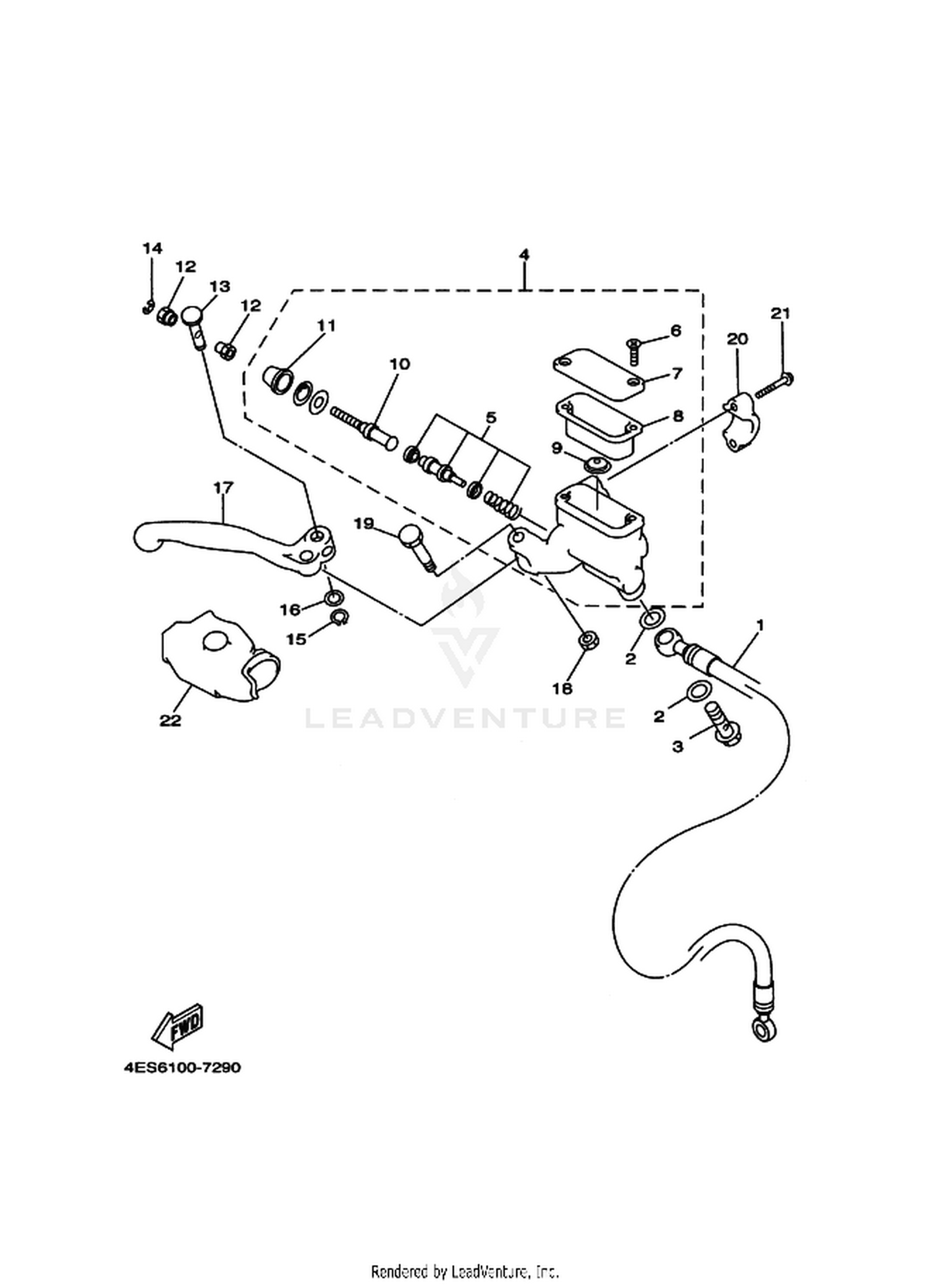 29 FRONT MASTER CYLINDER