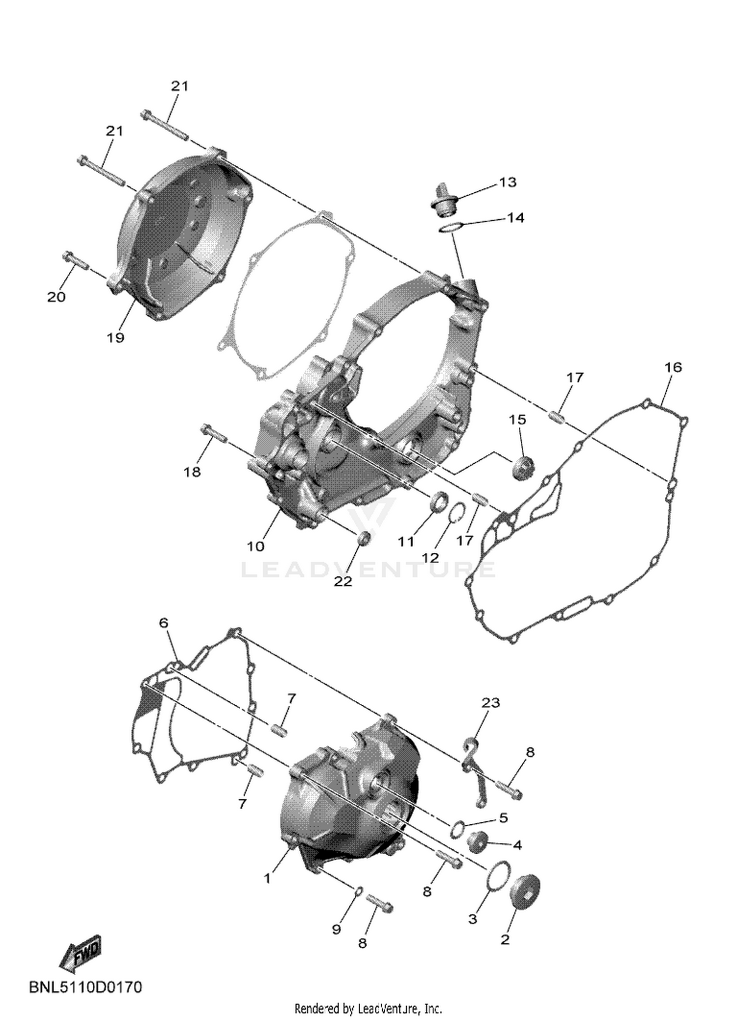 17 CRANKCASE COVER 1