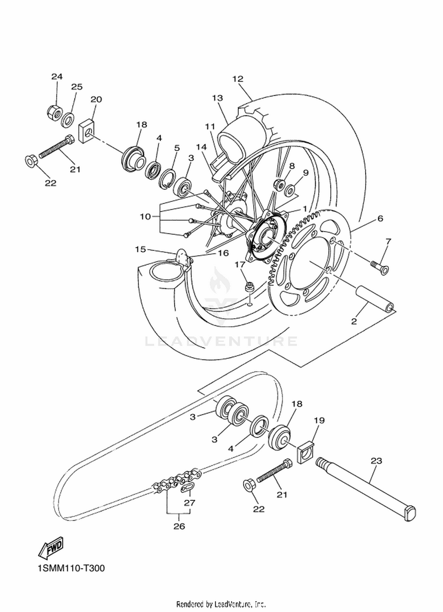 30 REAR WHEEL
