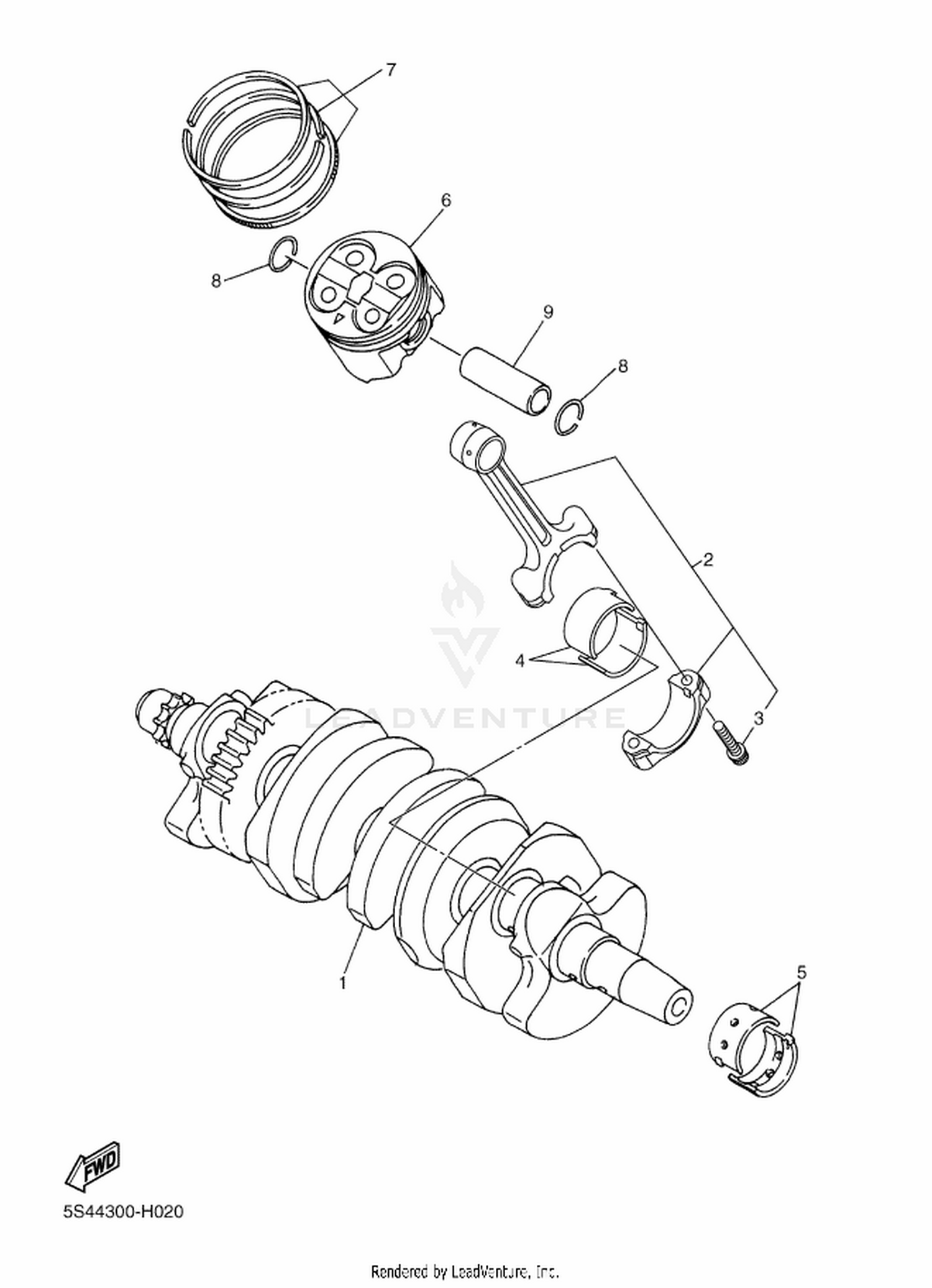 02 CRANKSHAFT  PISTON