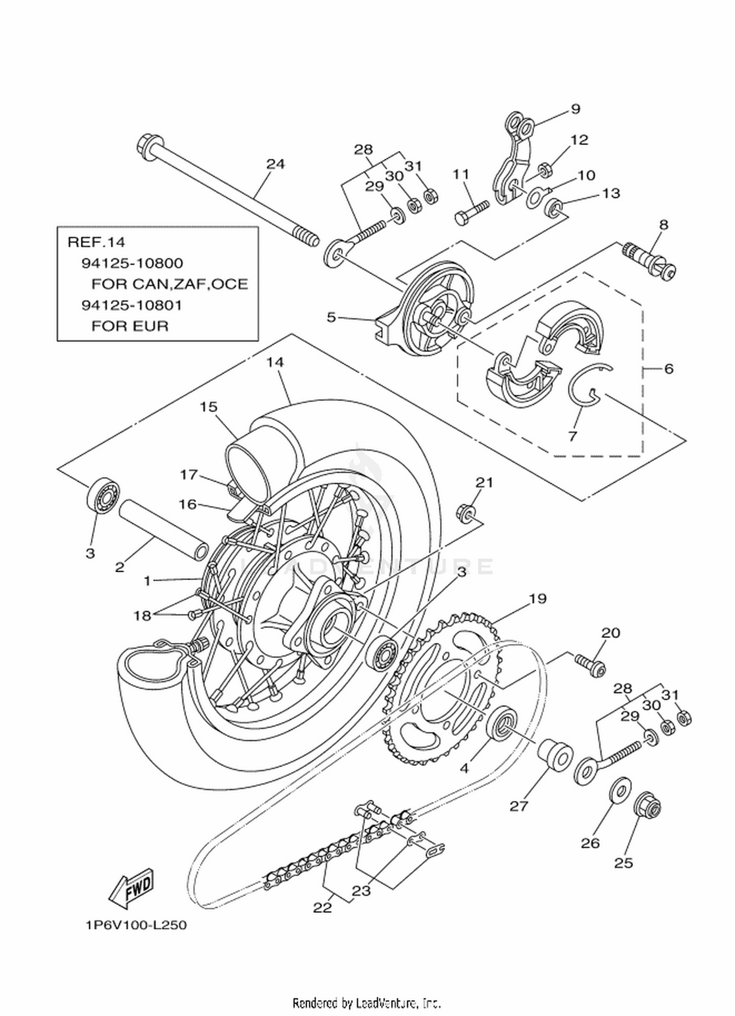 25 REAR WHEEL