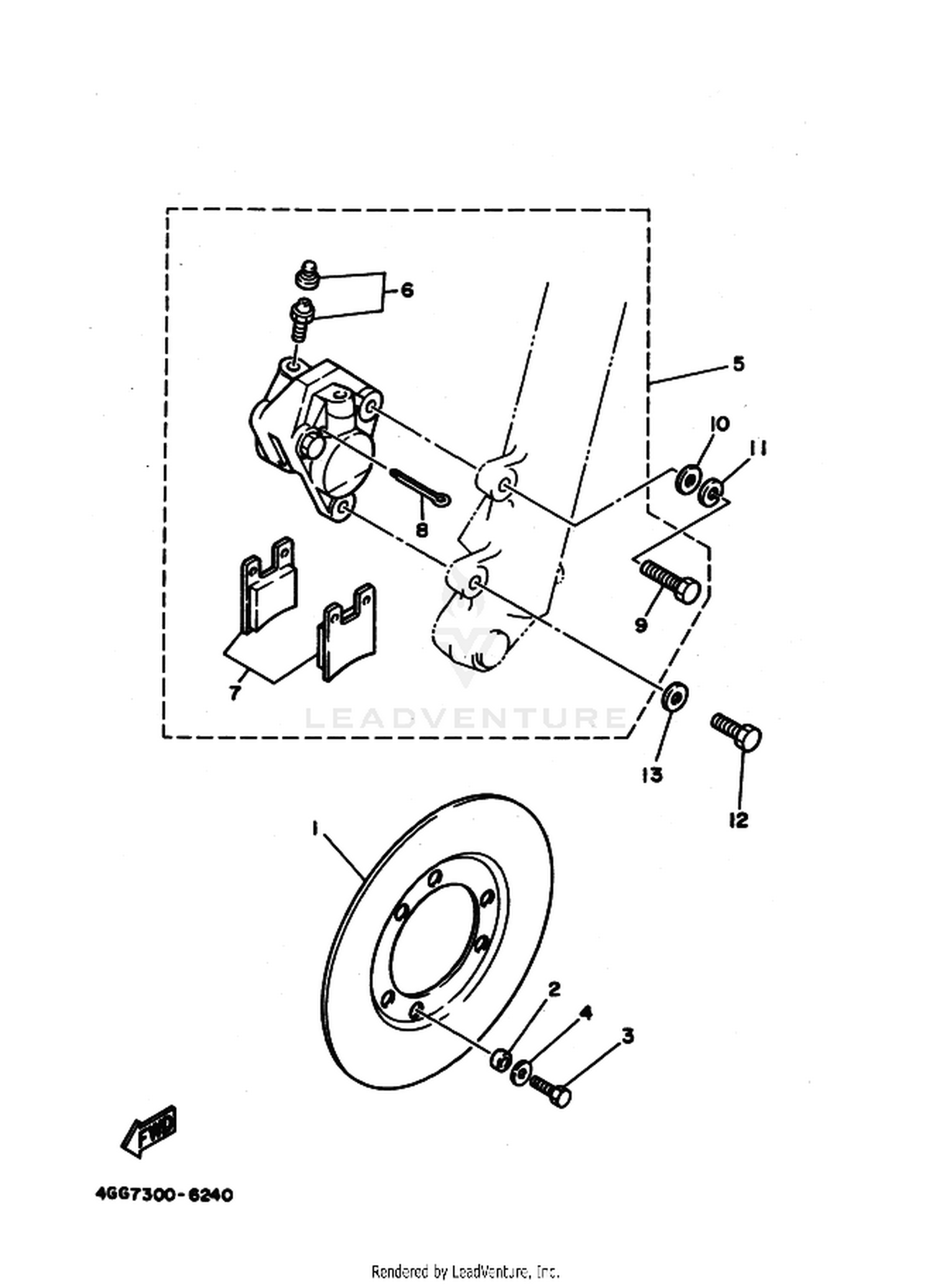 24 FRONT BRAKE CALIPER