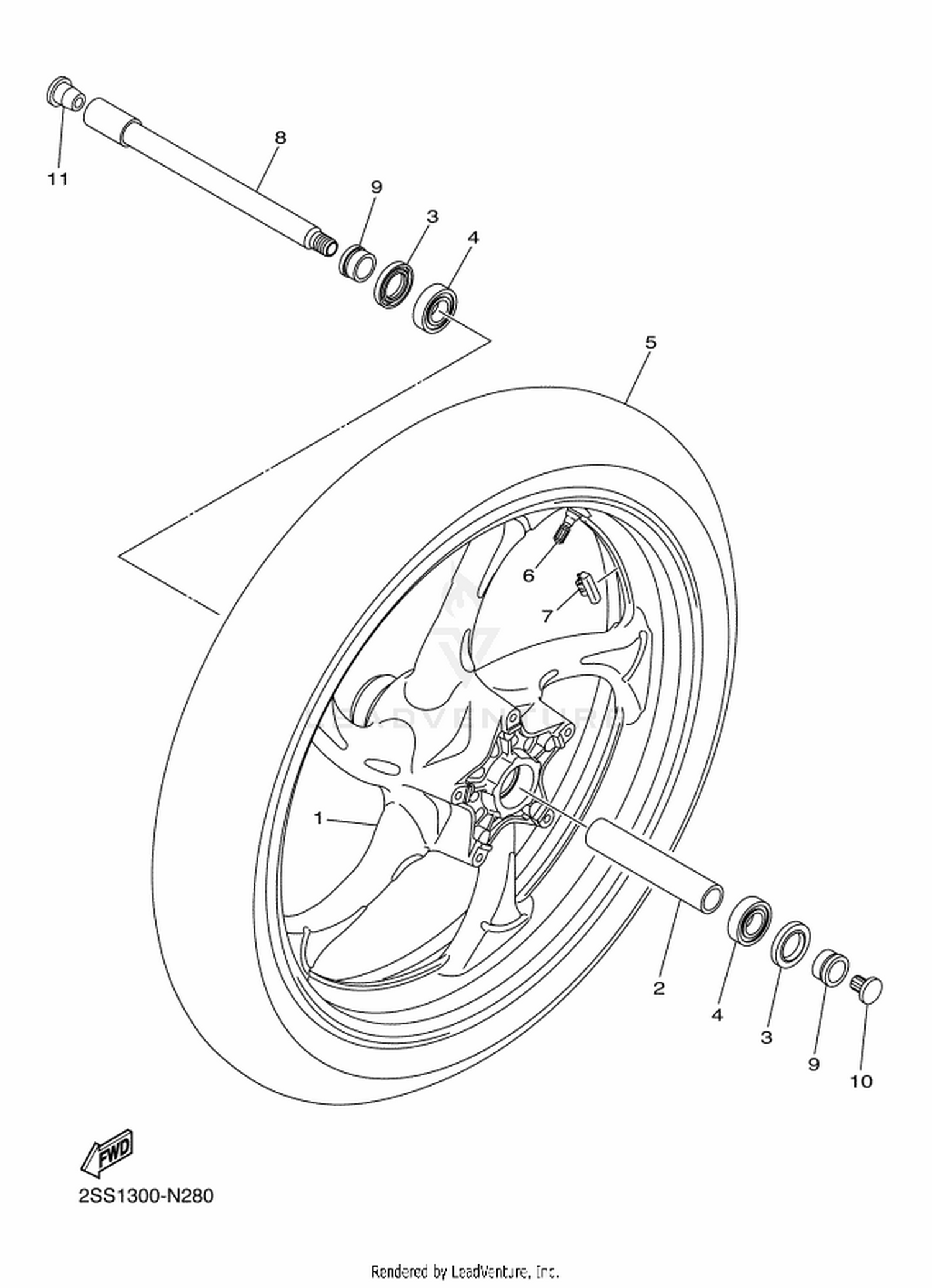 28 FRONT WHEEL