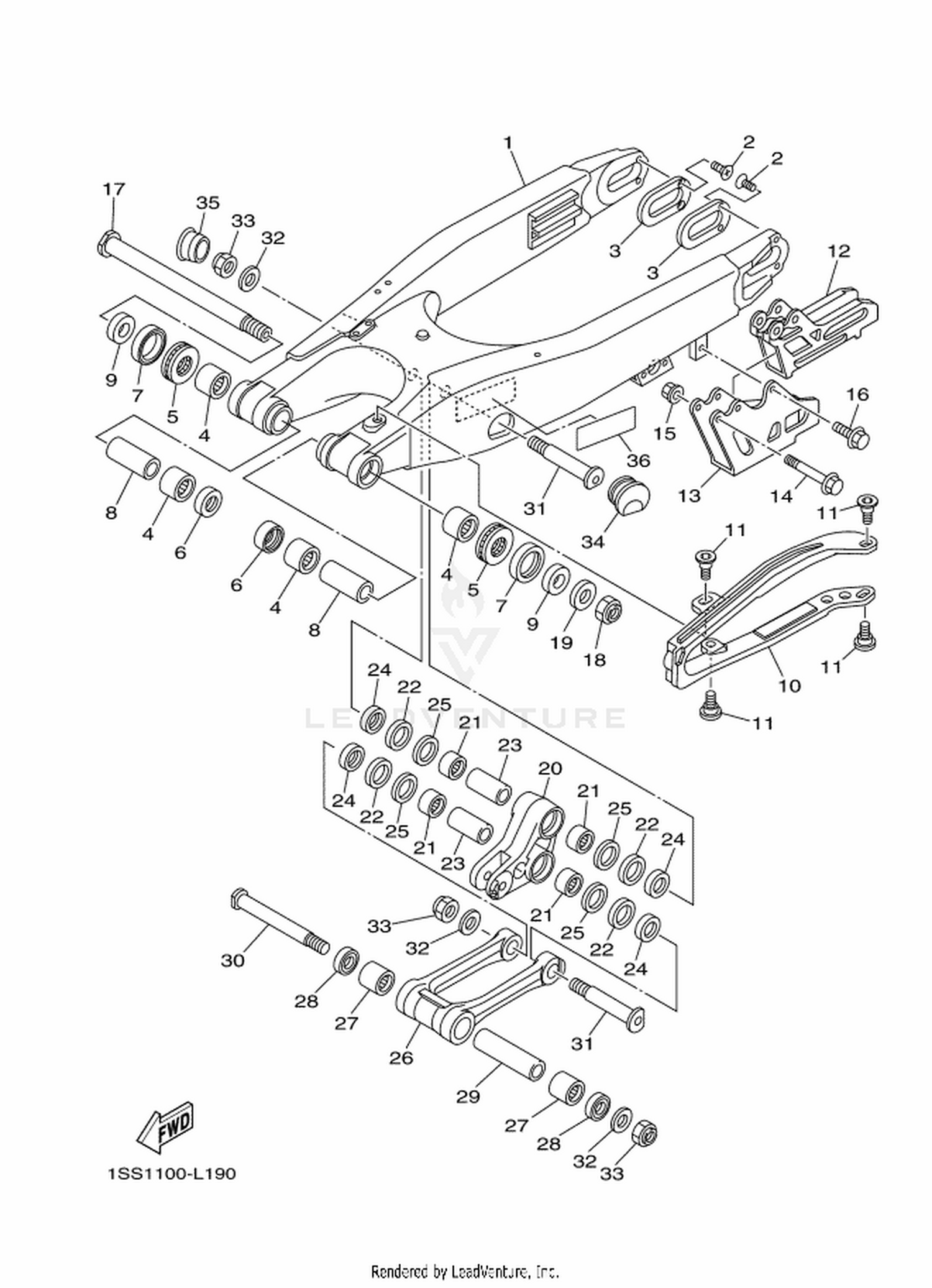 19 REAR ARM