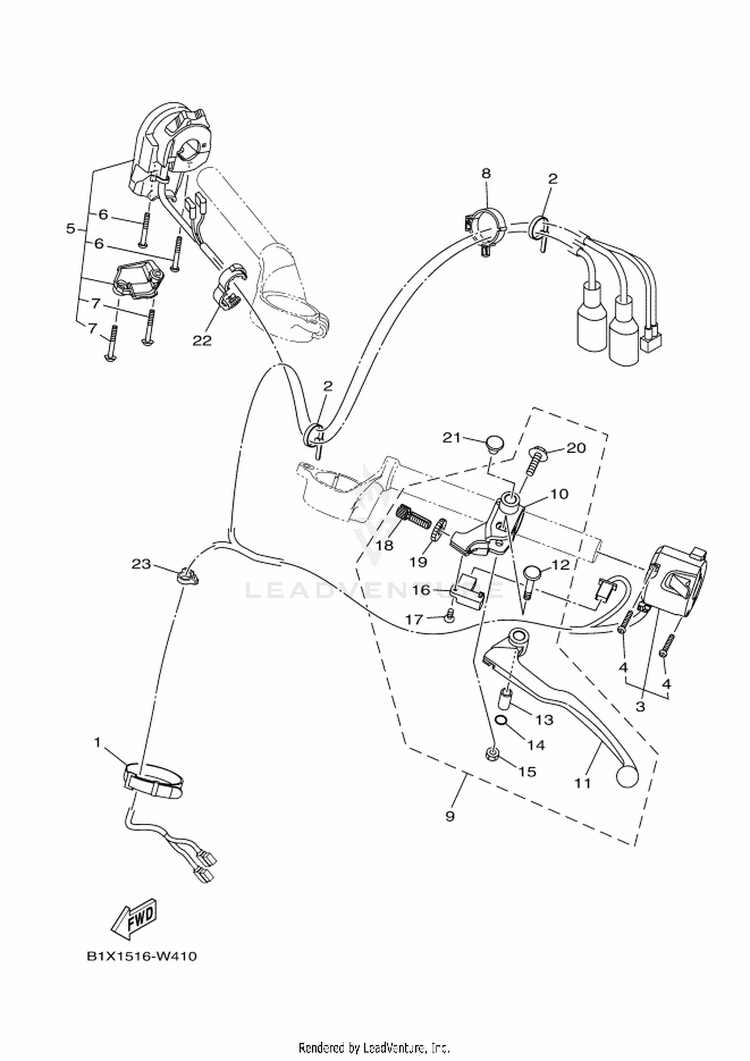41 HANDLE SWITCH  LEVER