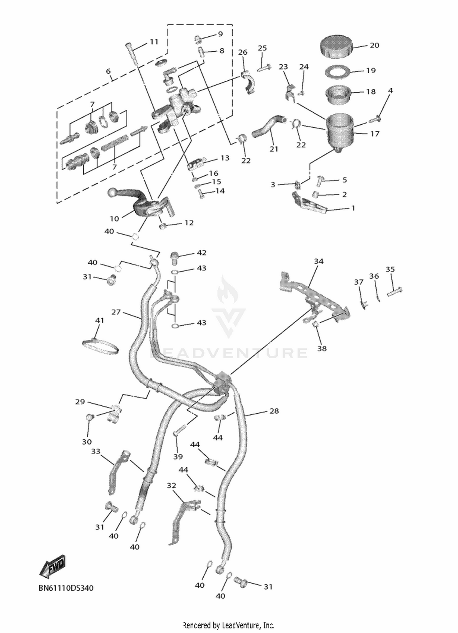 34 FRONT MASTER CYLINDER