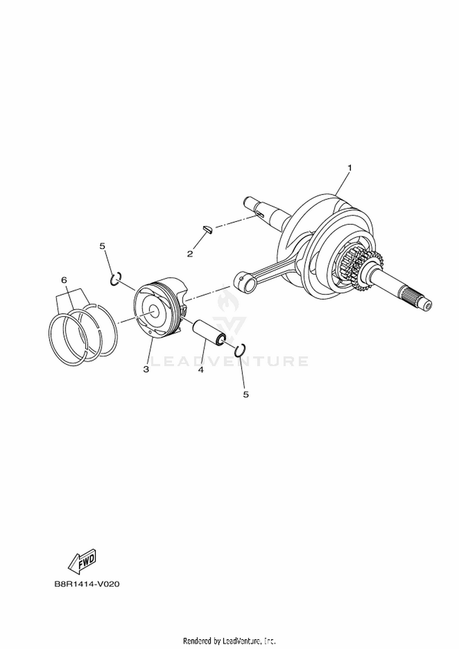 02 CRANKSHAFT  PISTON