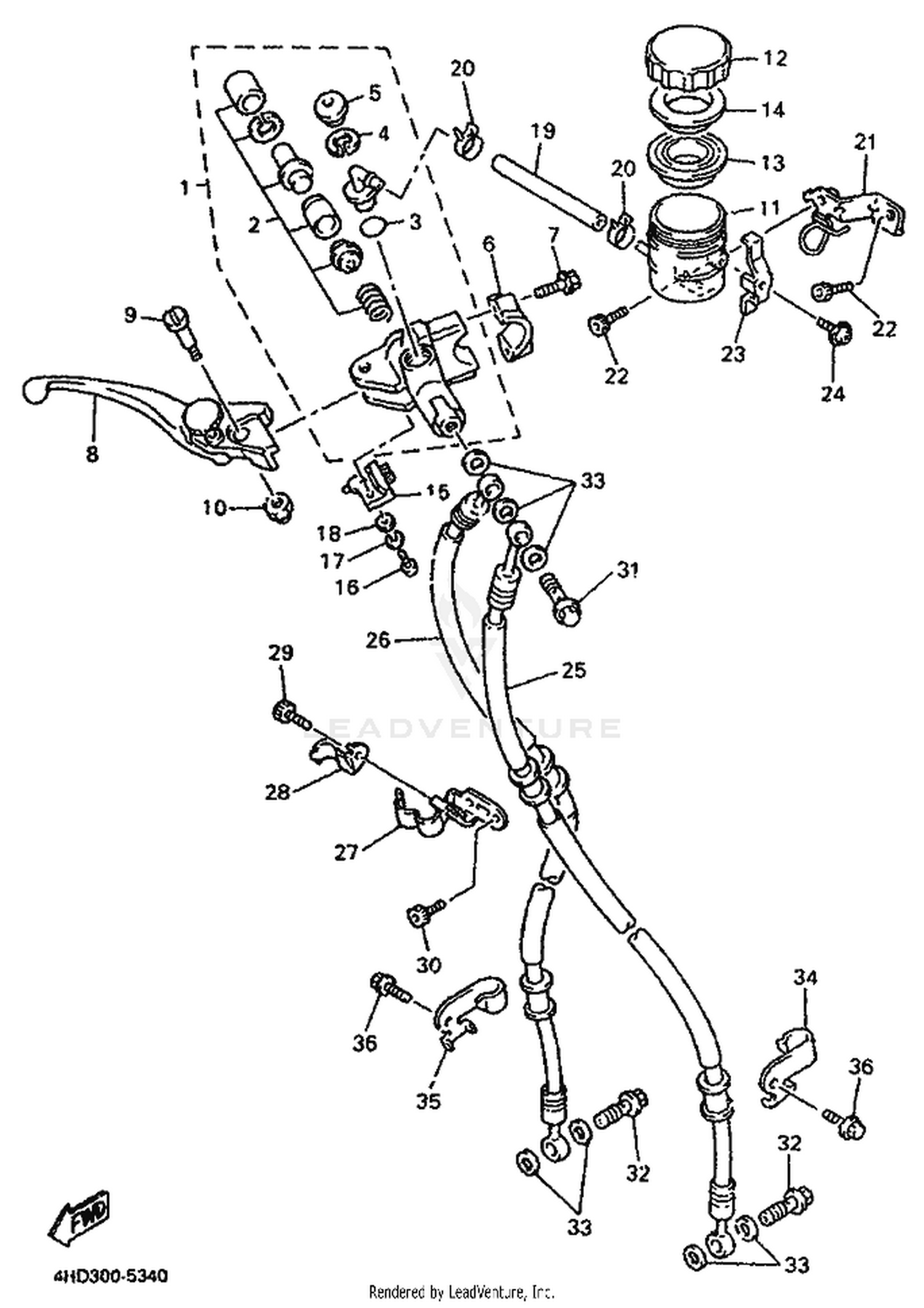34 FRONT MASTER CYLINDER