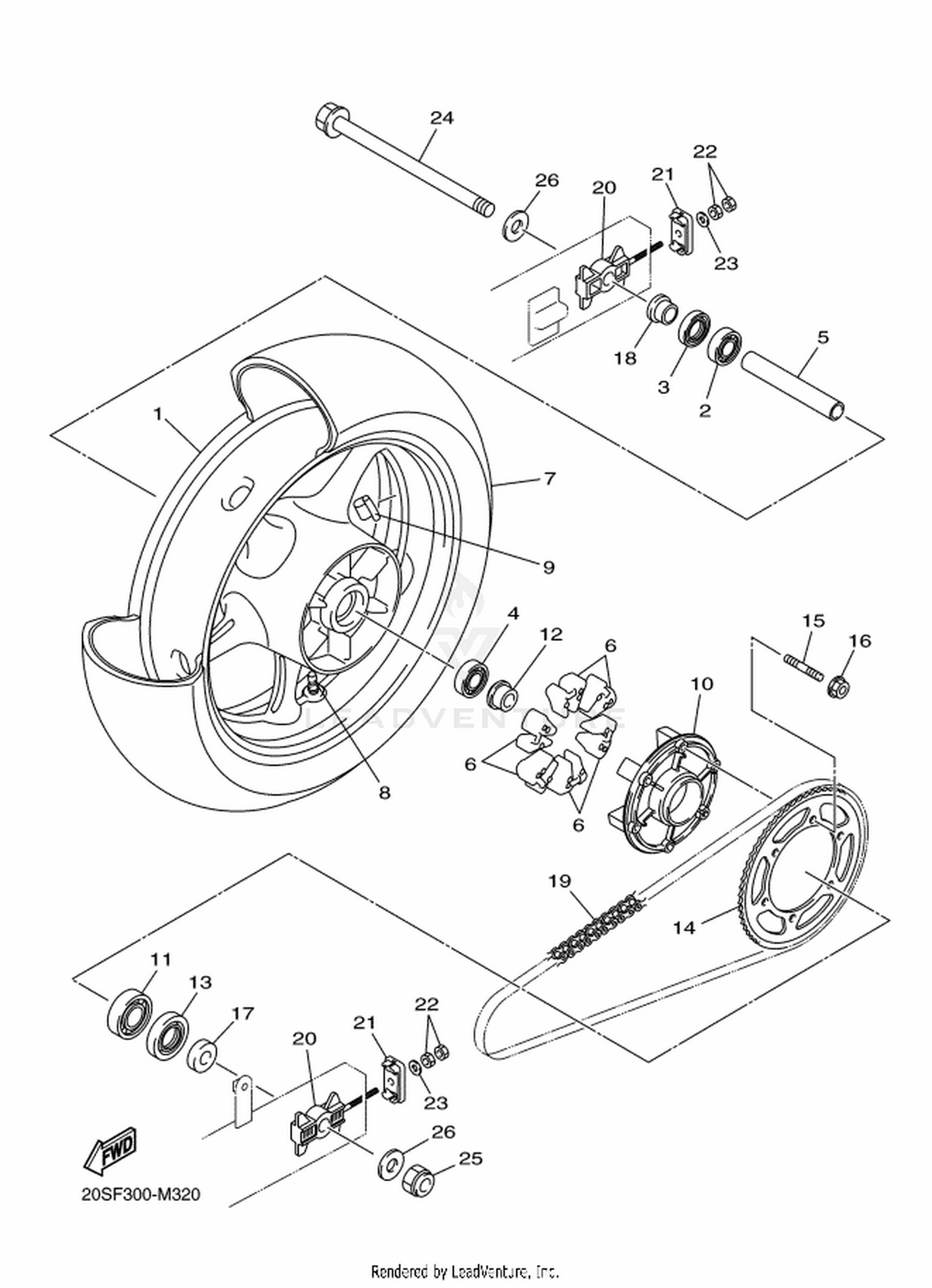 31 REAR WHEEL