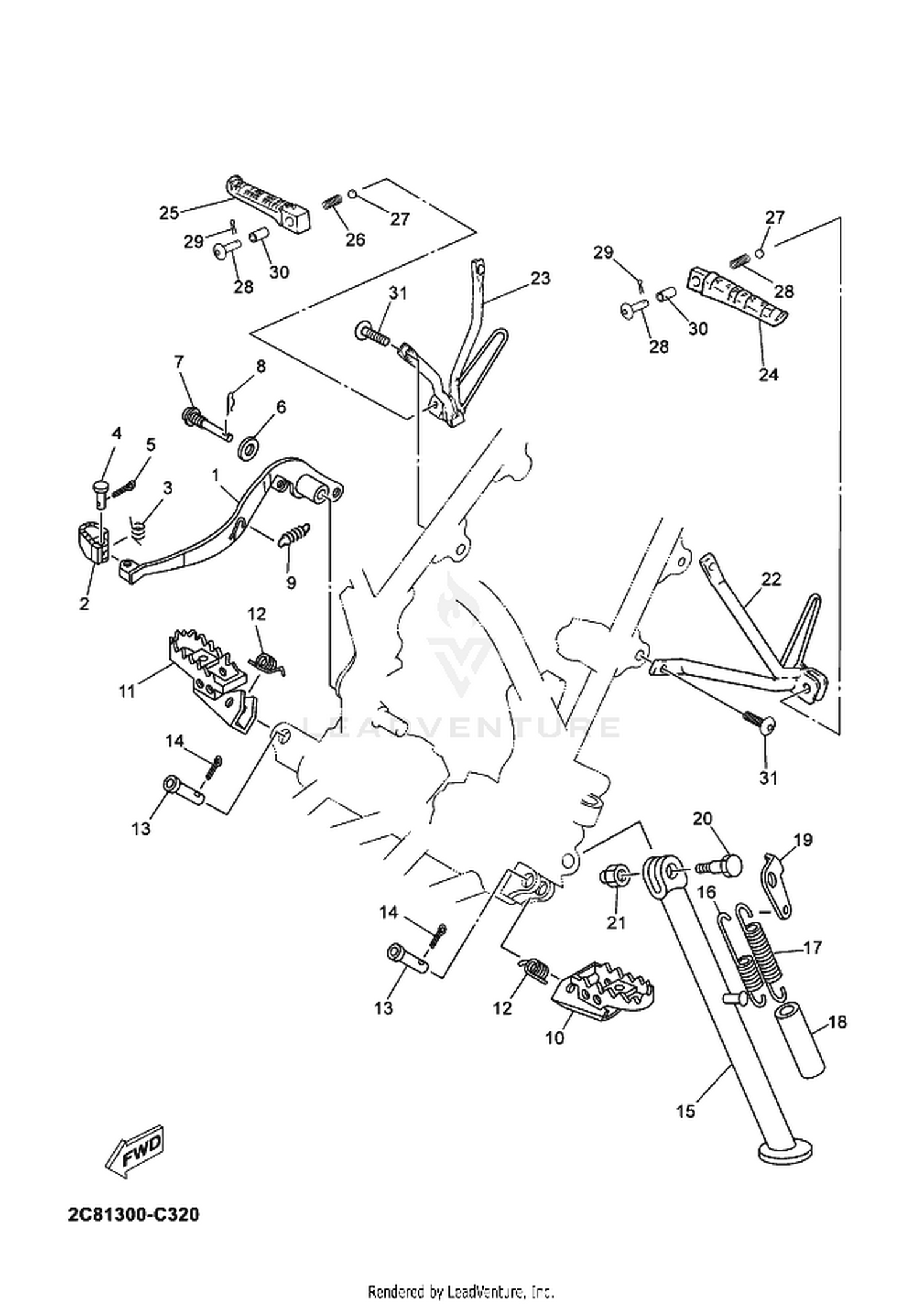 32 STAND  FOOTREST