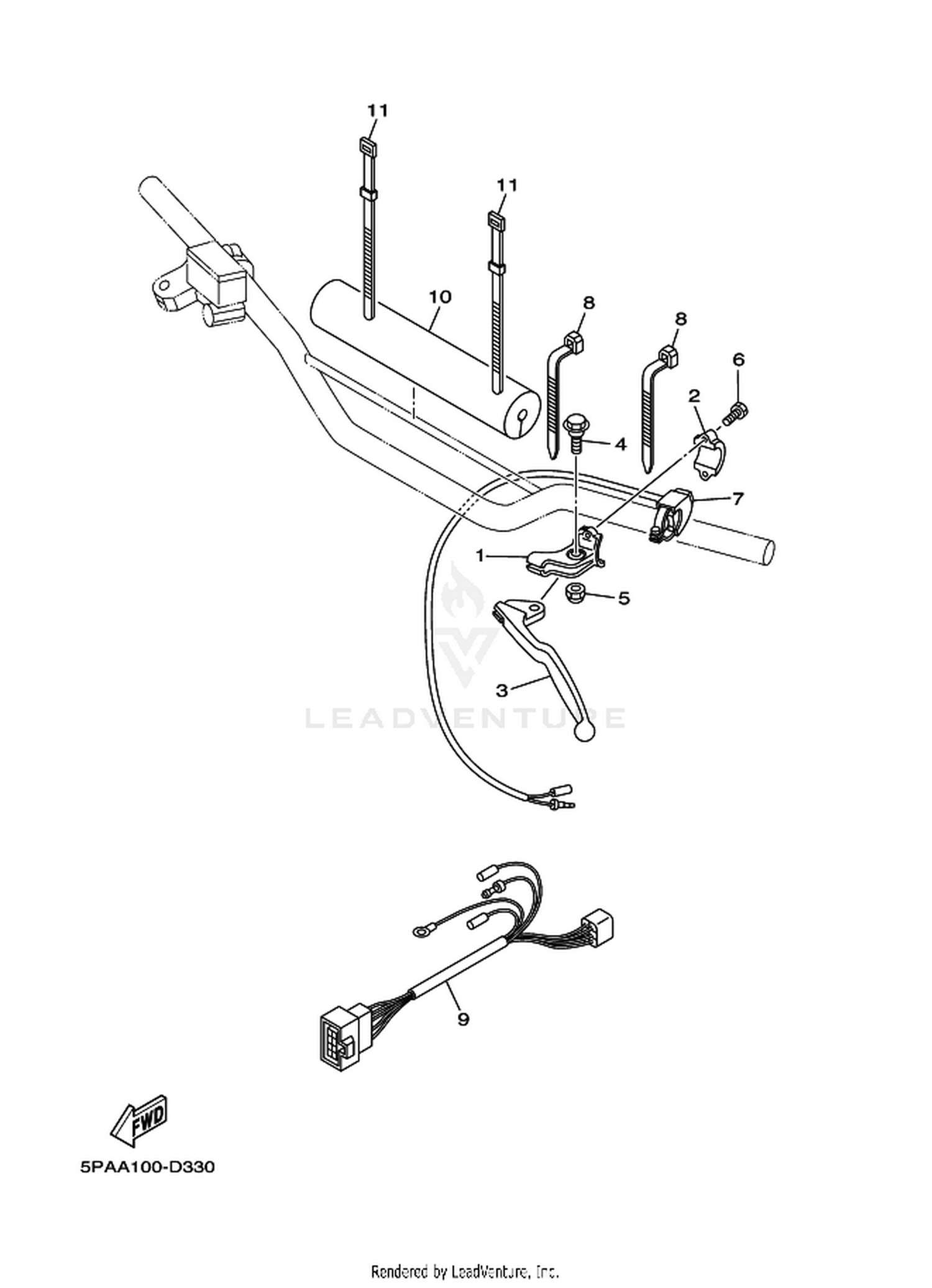 33 HANDLE SWITCH  LEVER