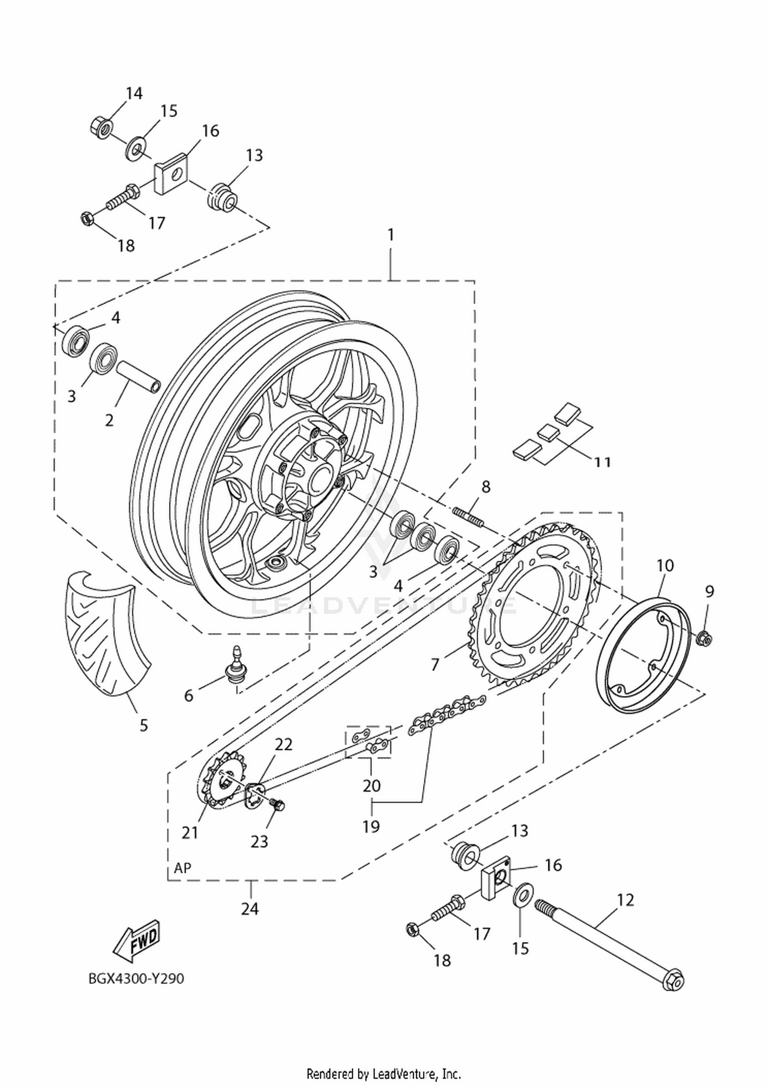 29 REAR WHEEL