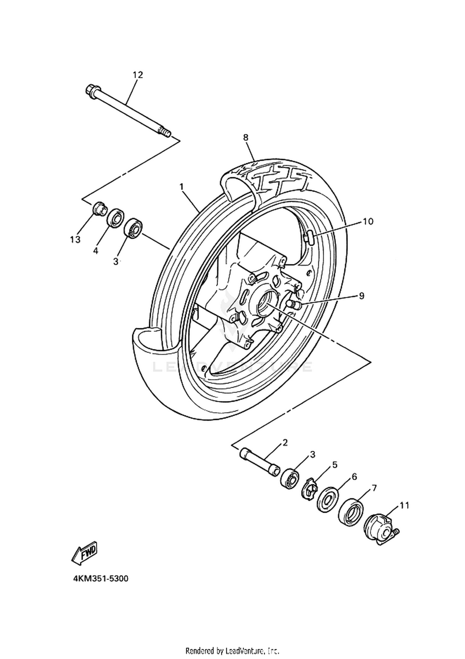 30 FRONT WHEEL