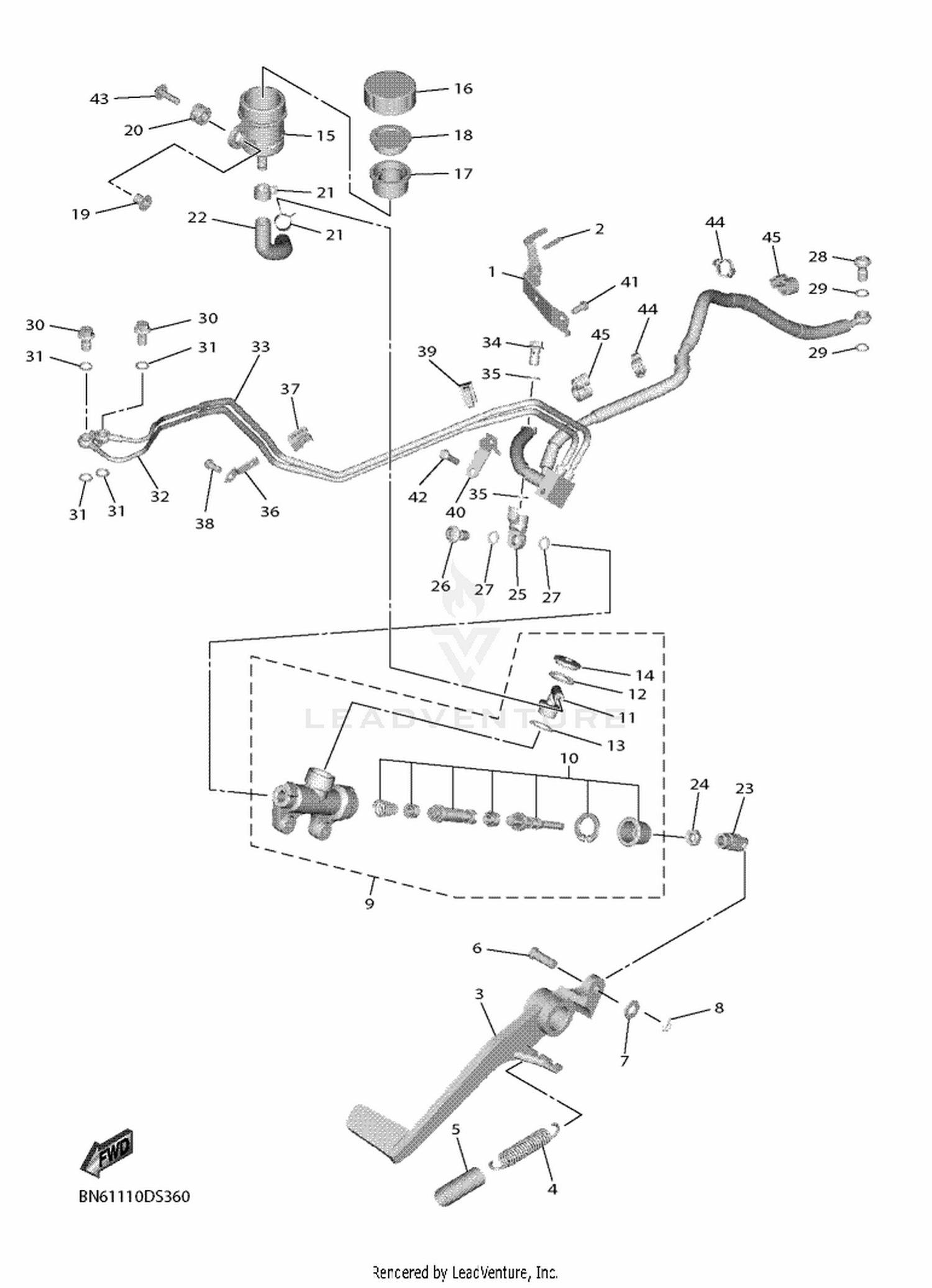 36 REAR MASTER CYLINDER