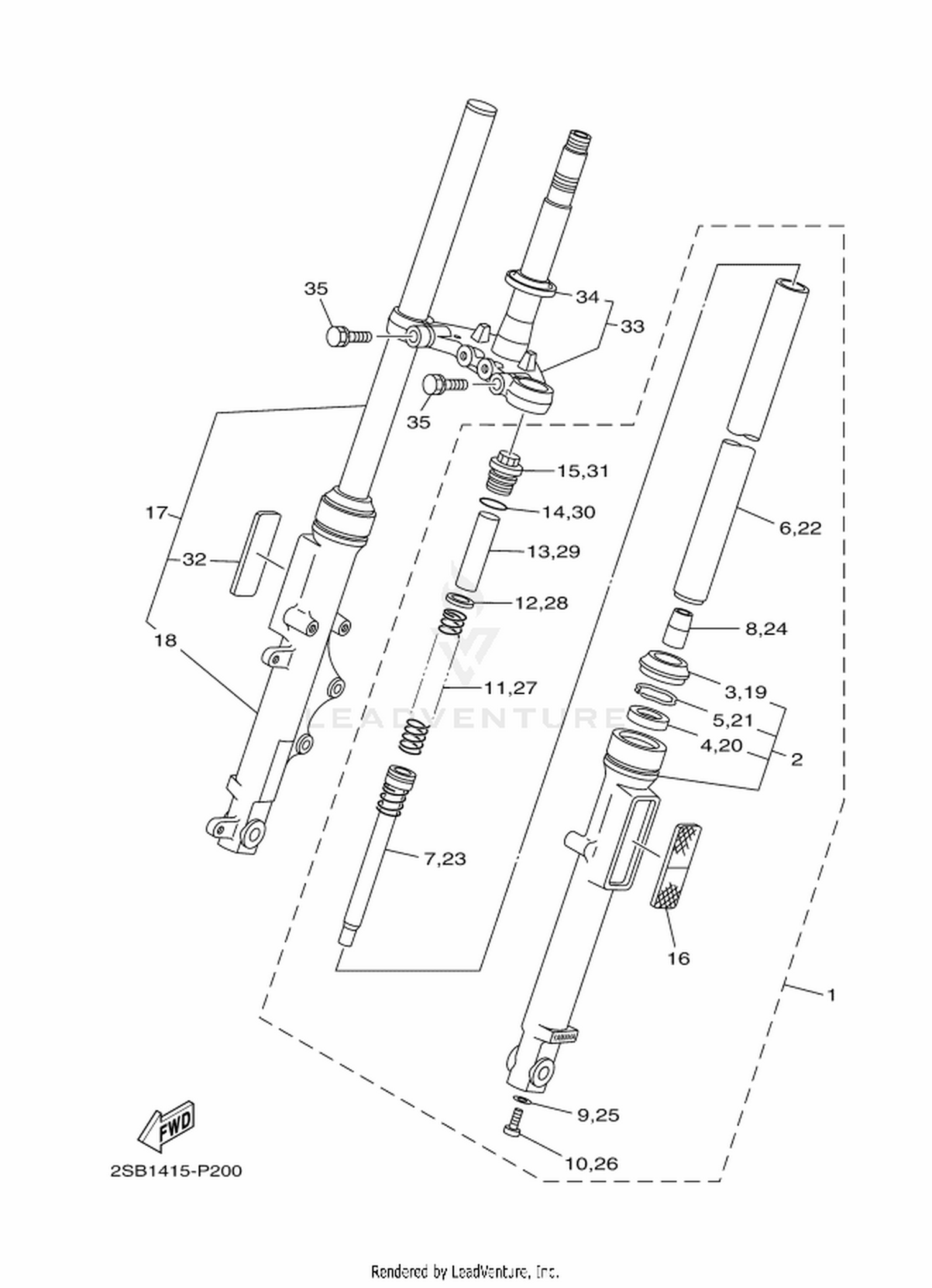 20 FRONT FORK