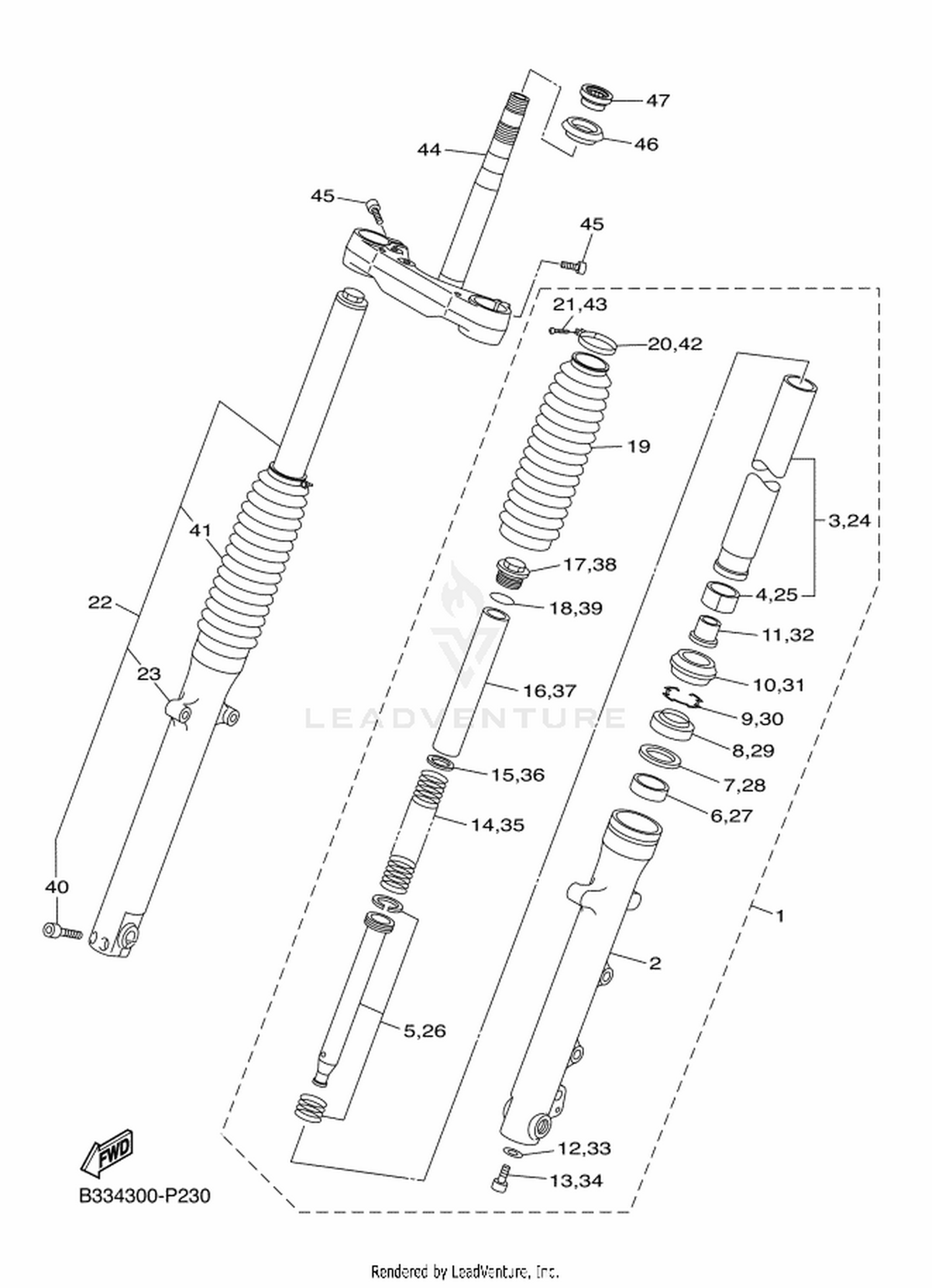 23 FRONT FORK