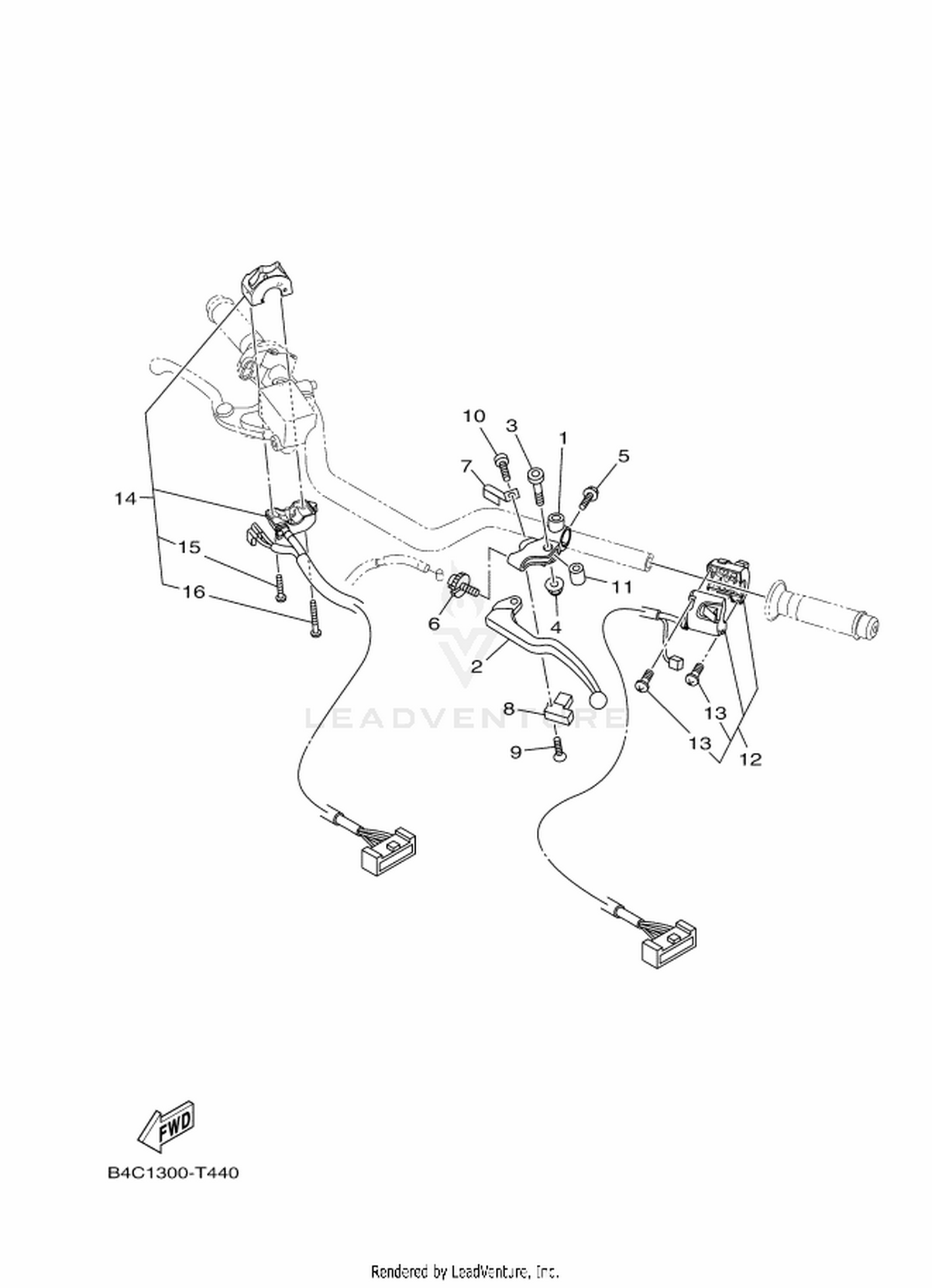 44 HANDLE SWITCH  LEVER