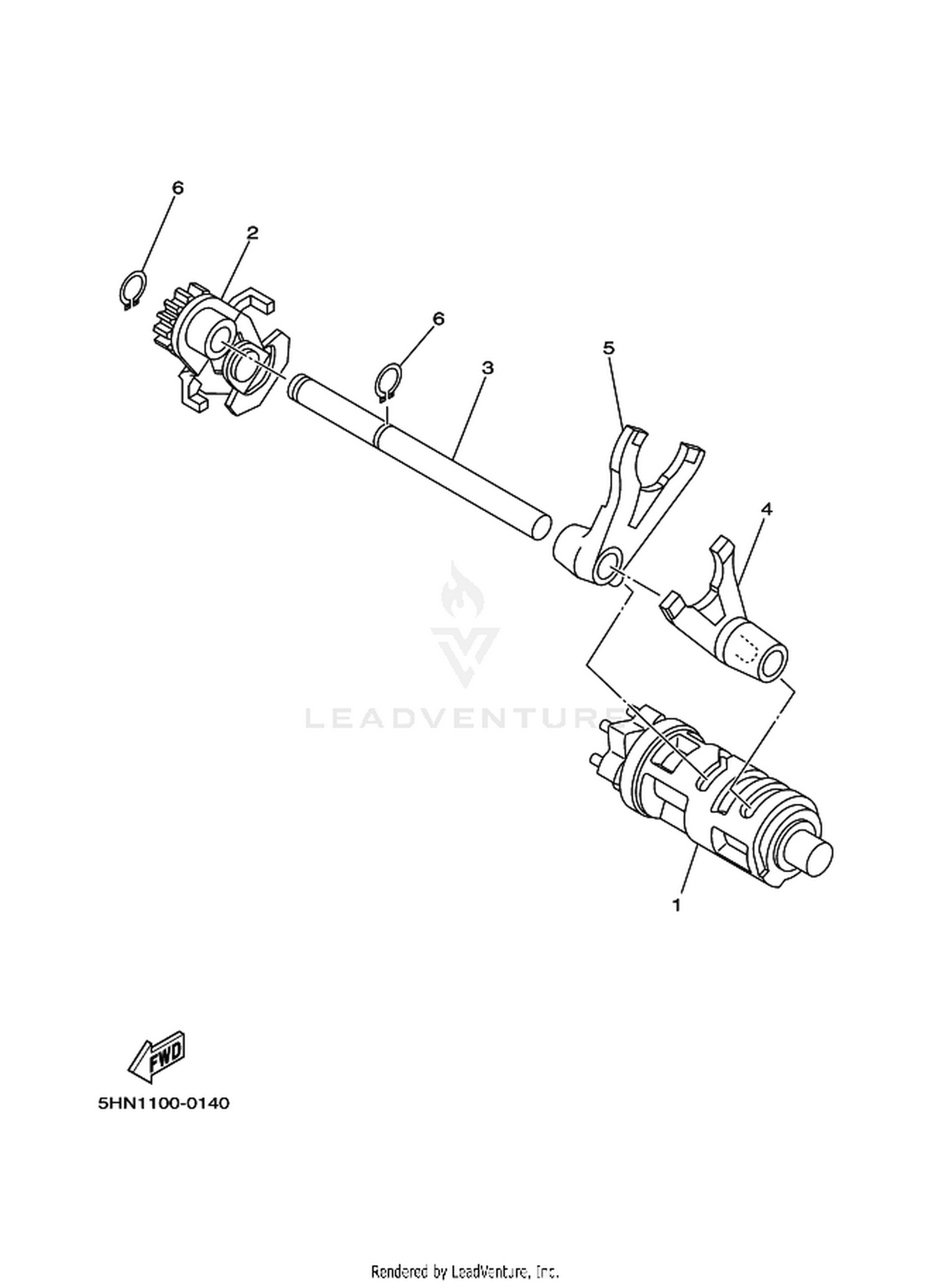 15 SHIFT CAM  FORK