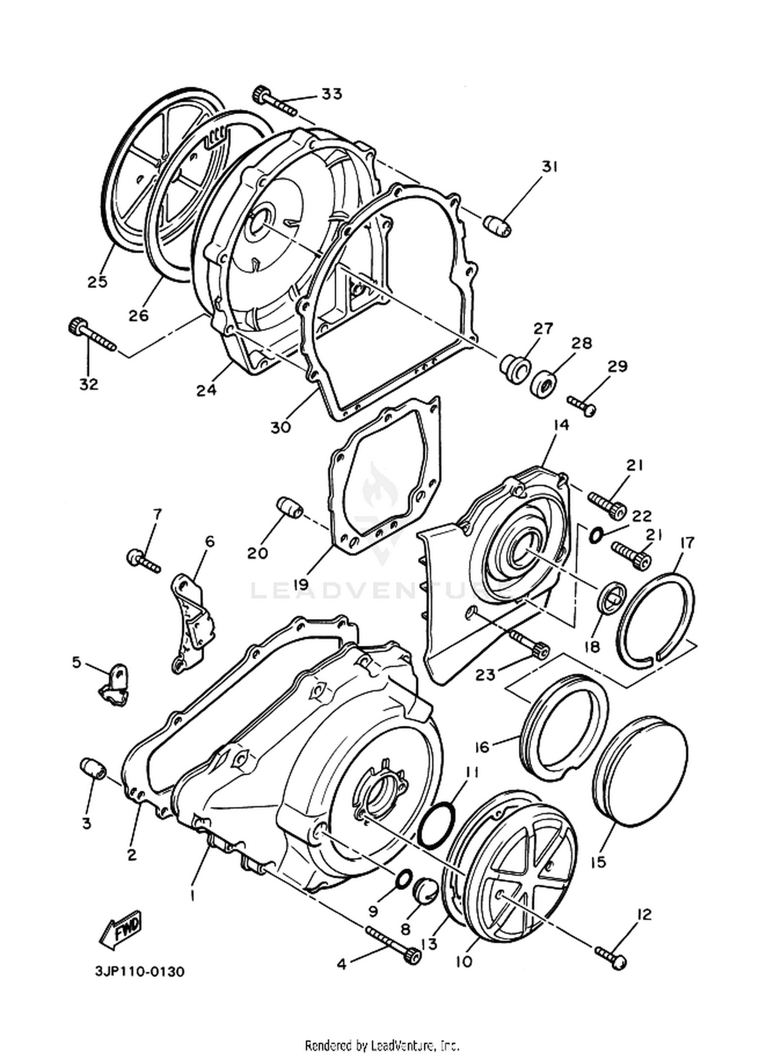 13 CRANKCASE COVER 1