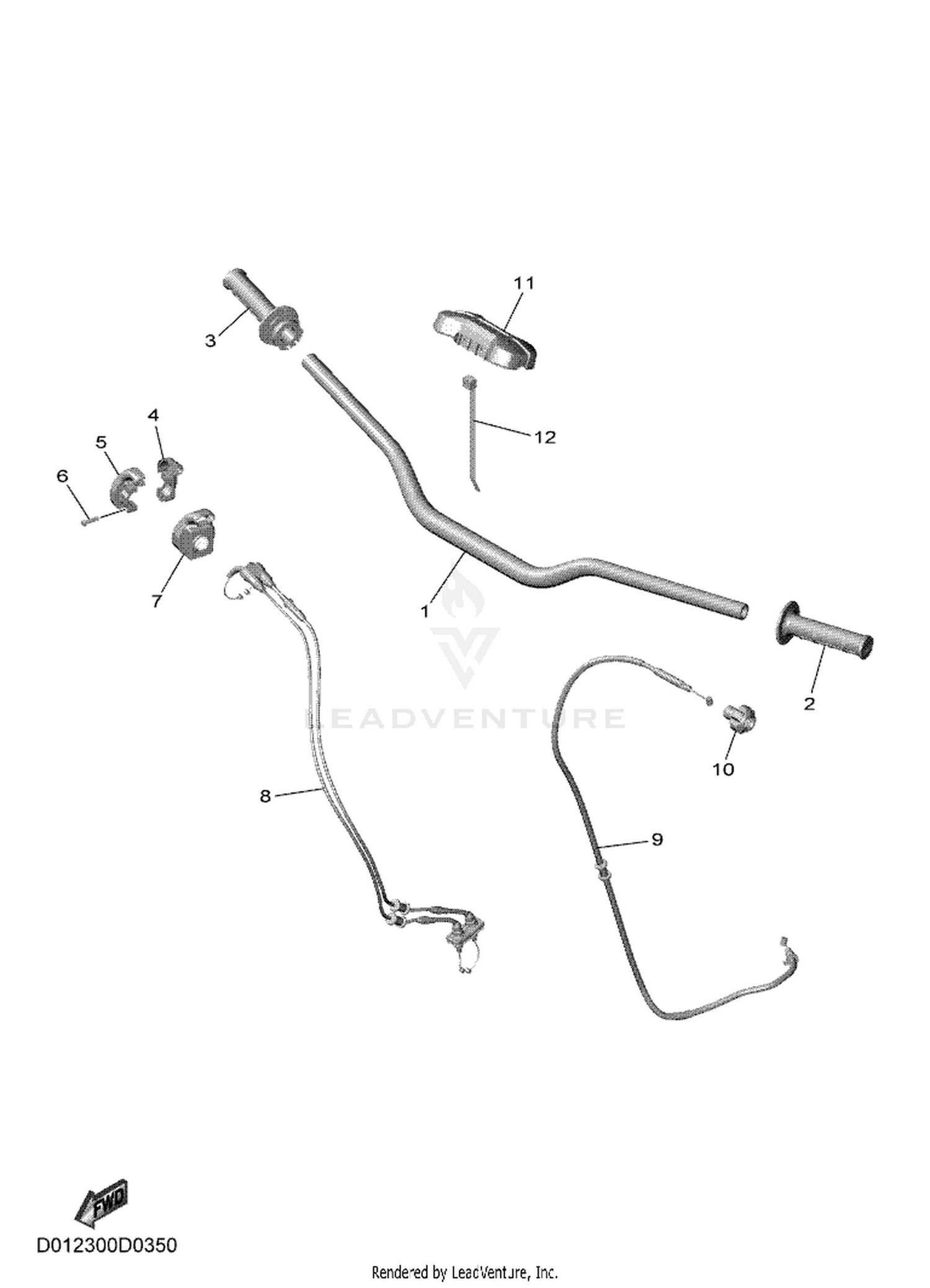 35 STEERING HANDLE & CABLE