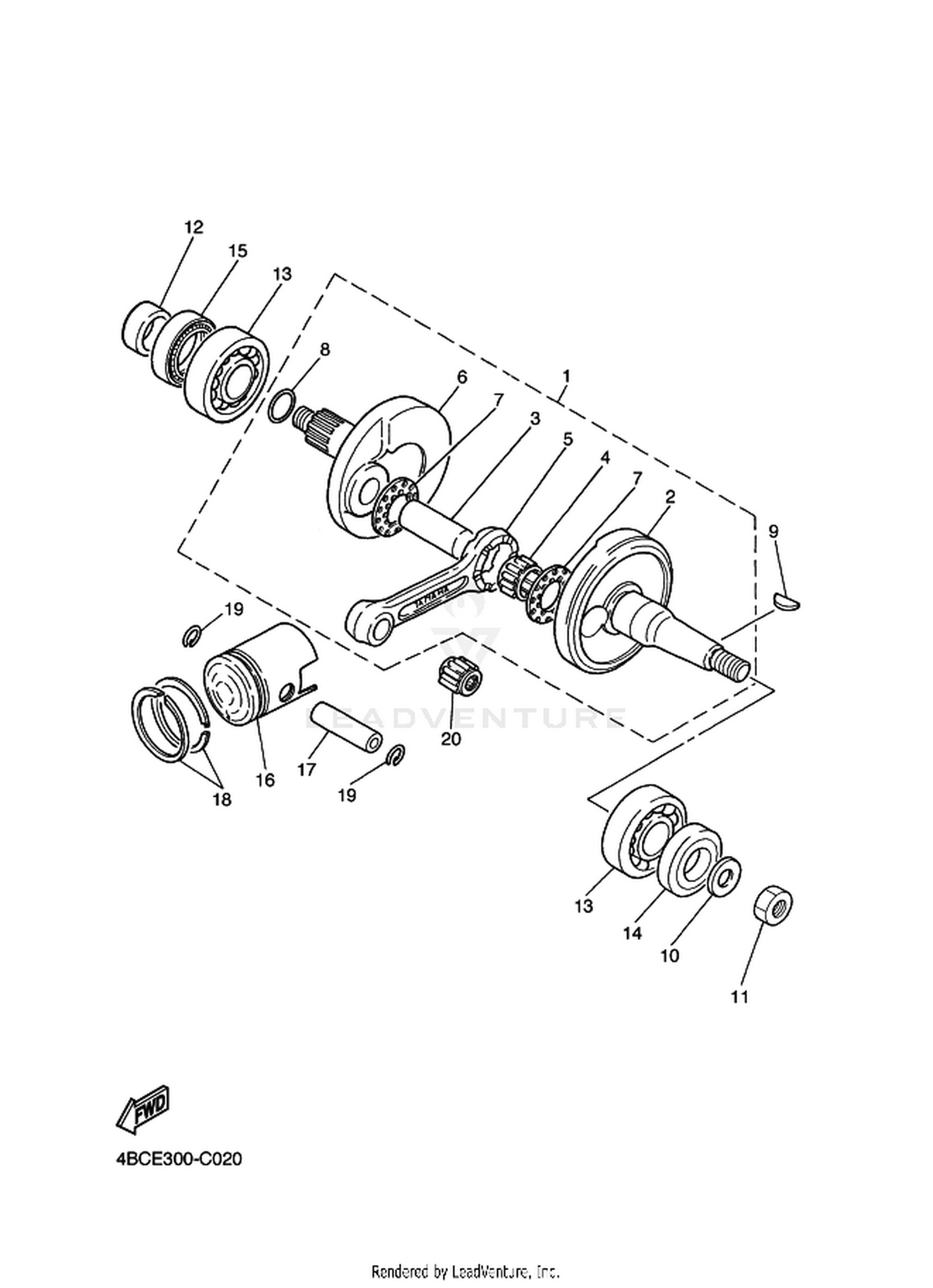 02 CRANKSHAFT  PISTON