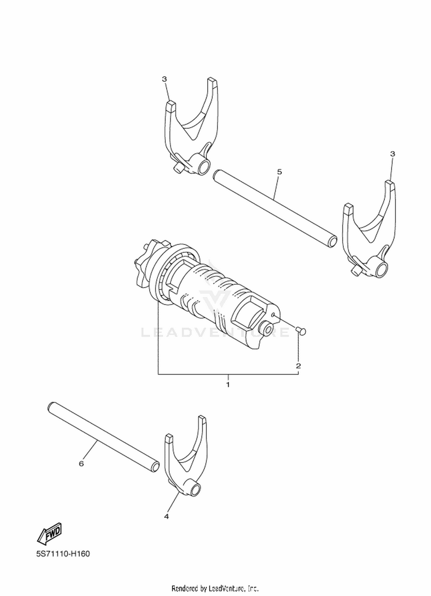 16 SHIFT CAM  FORK