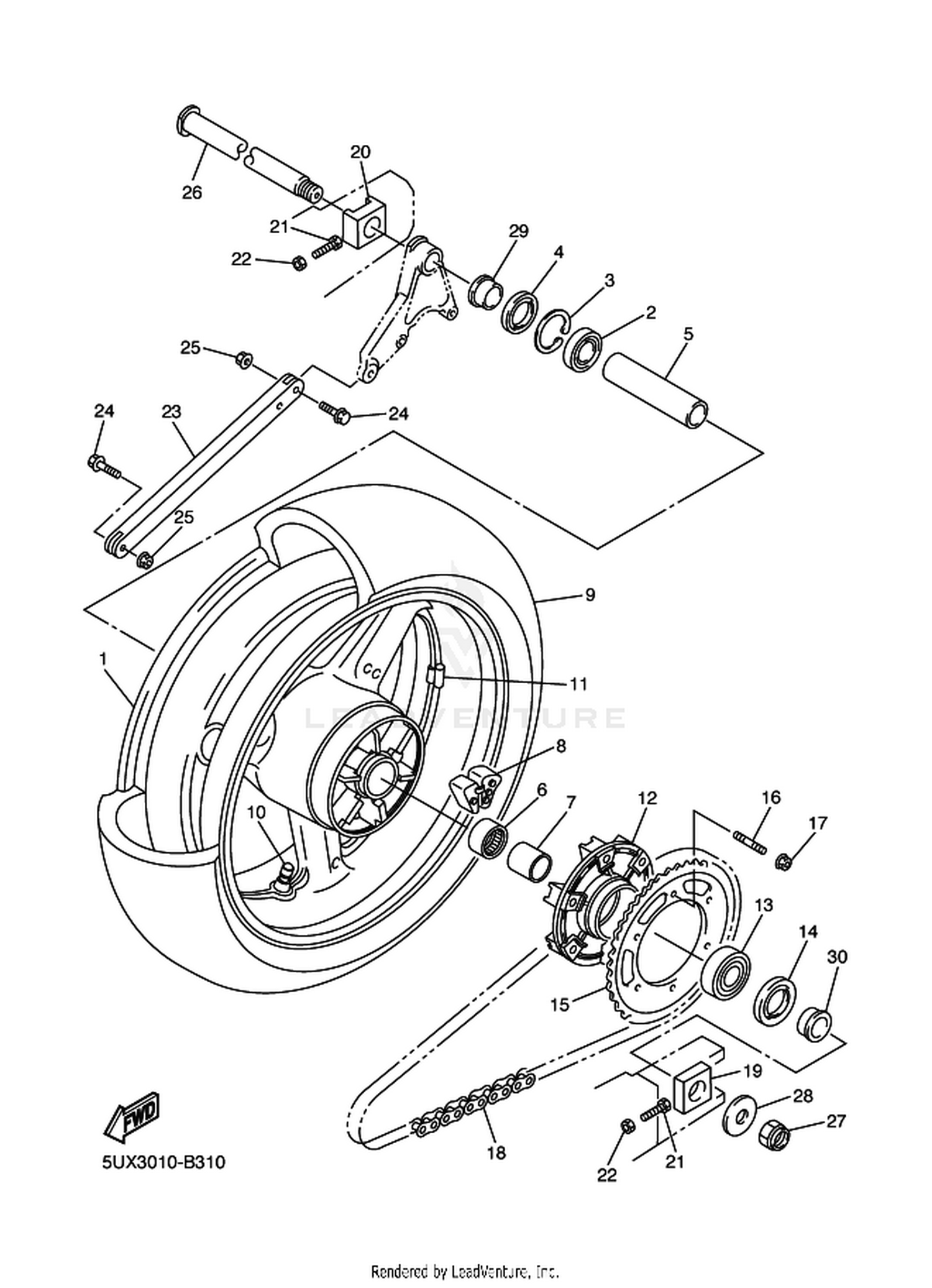31 REAR WHEEL