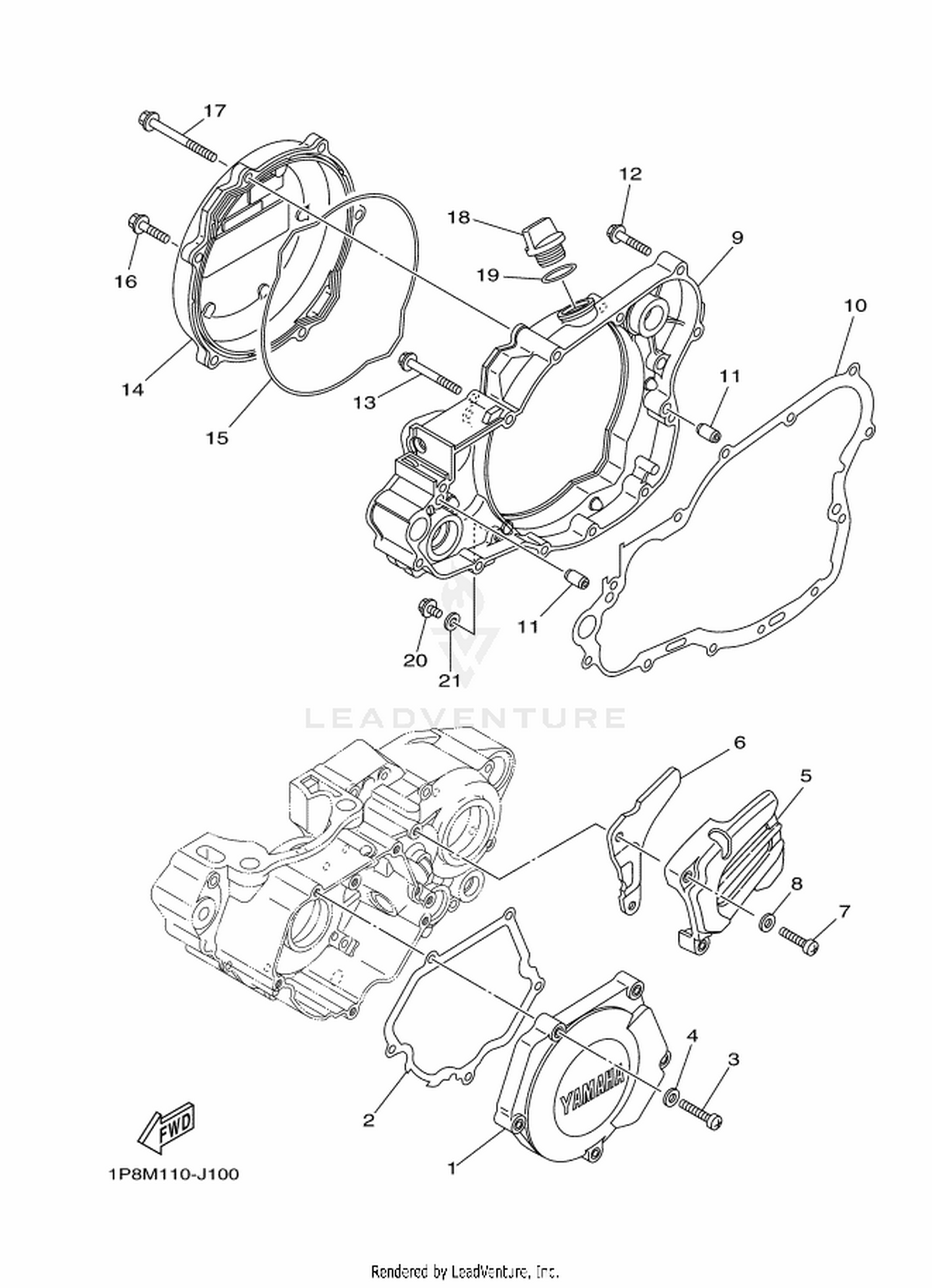 10 CRANKCASE COVER 1