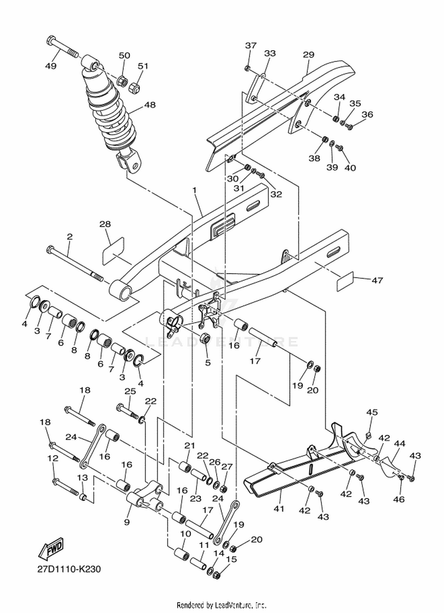 23 REAR ARM  SUSPENSION
