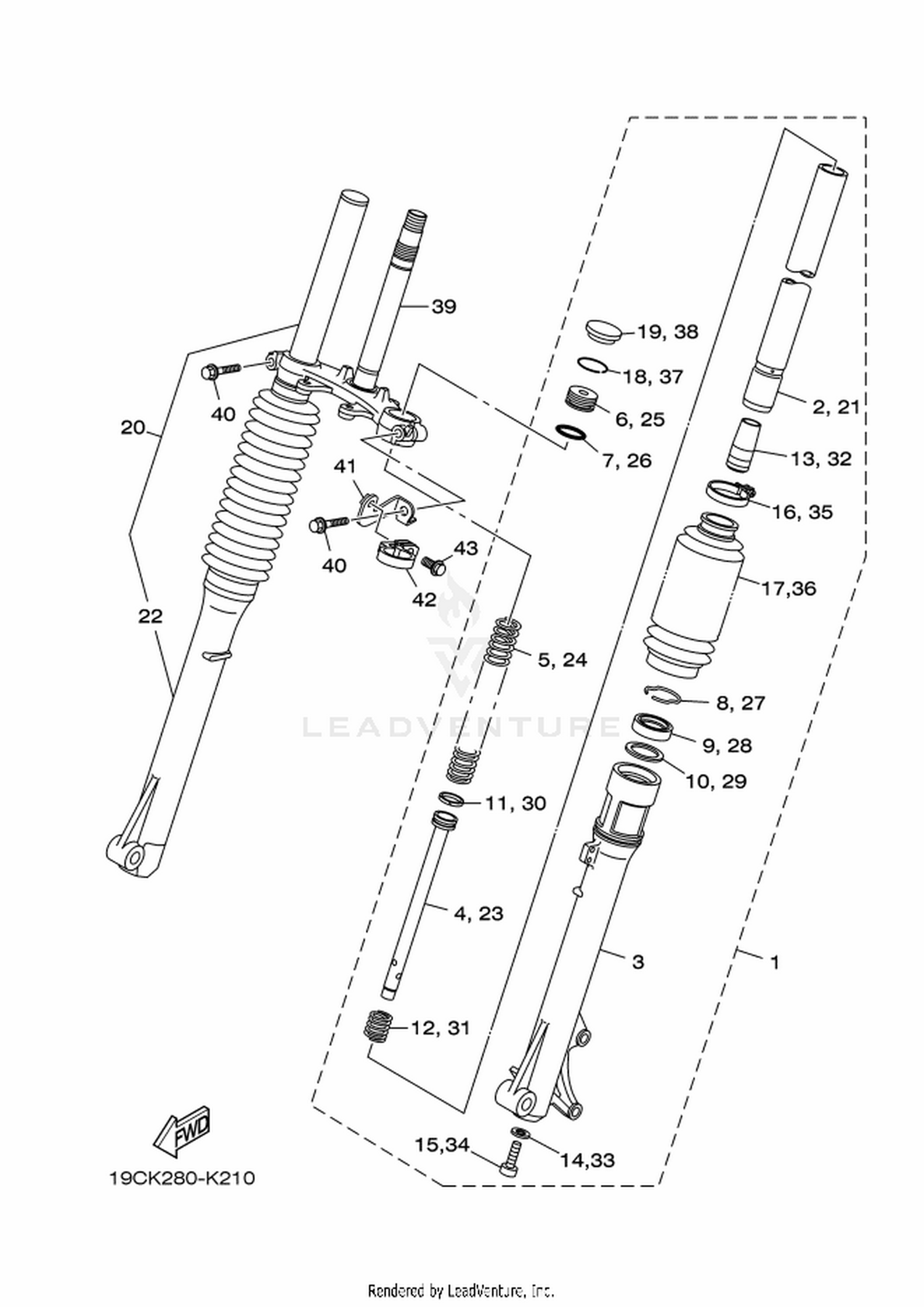 21 FRONT FORK