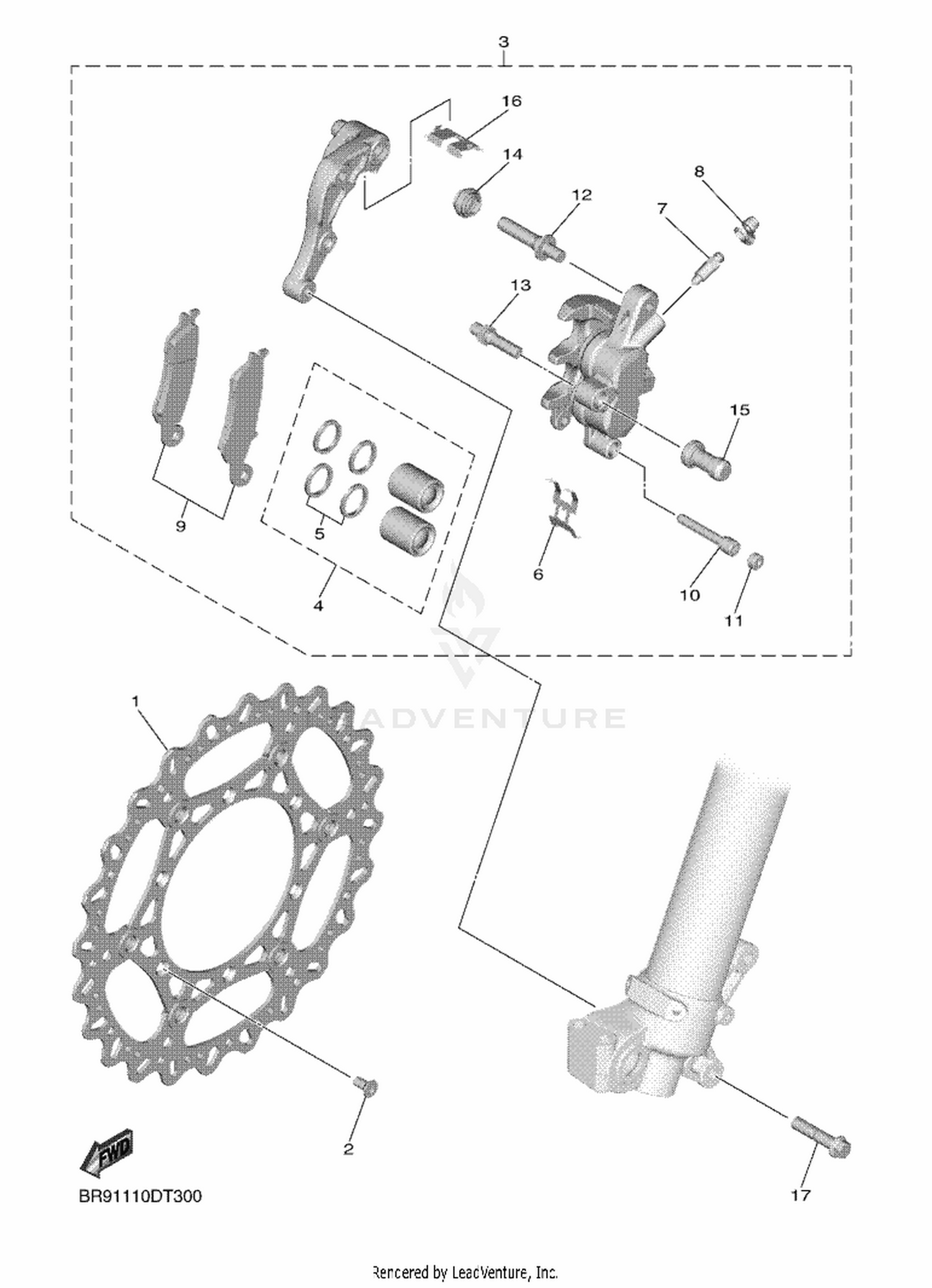 29 FRONT BRAKE CALIPER
