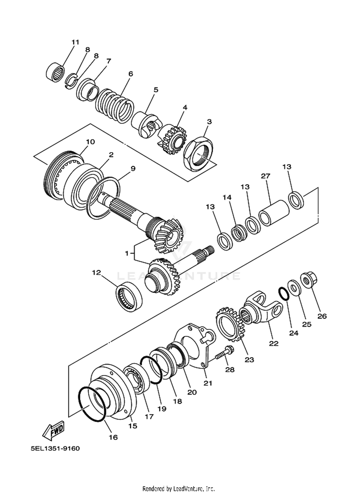 18 MIDDLE DRIVE GEAR