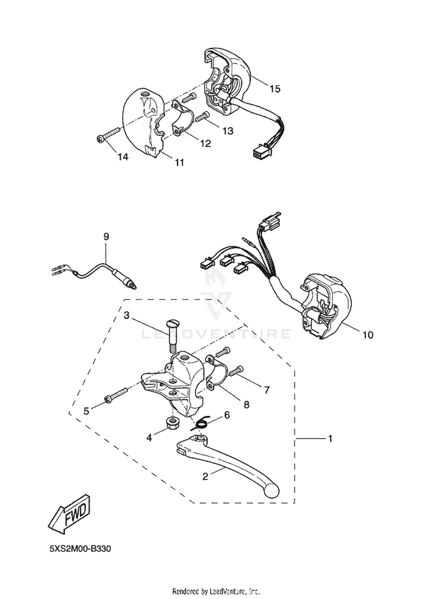 33 HANDLE SWITCH  LEVER