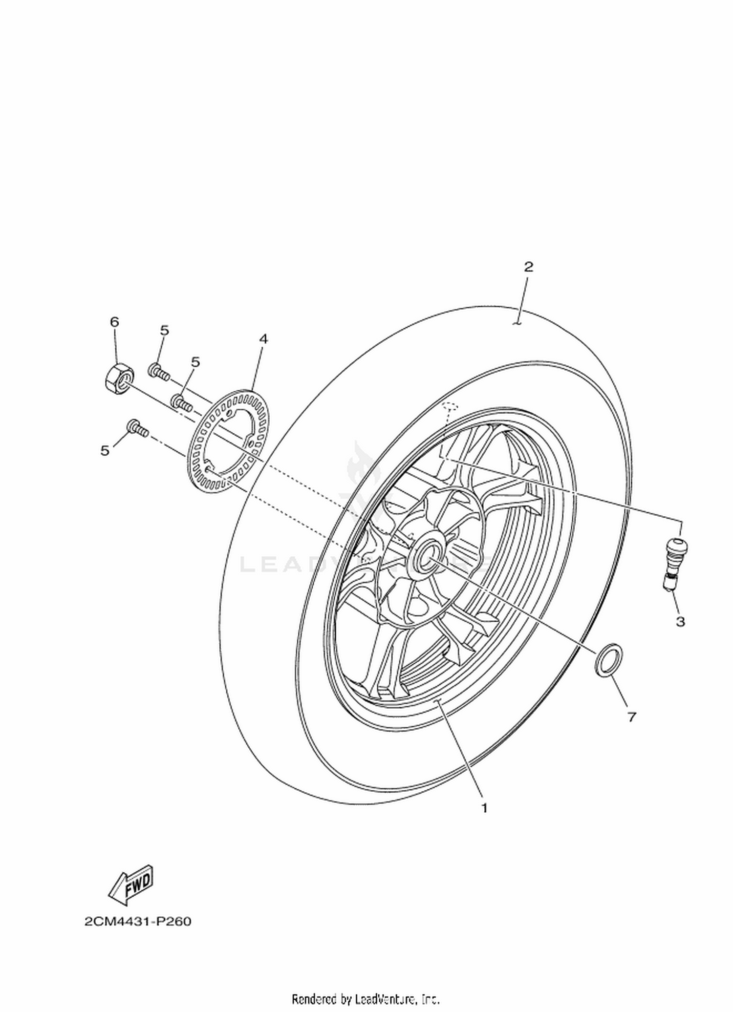 26 REAR WHEEL