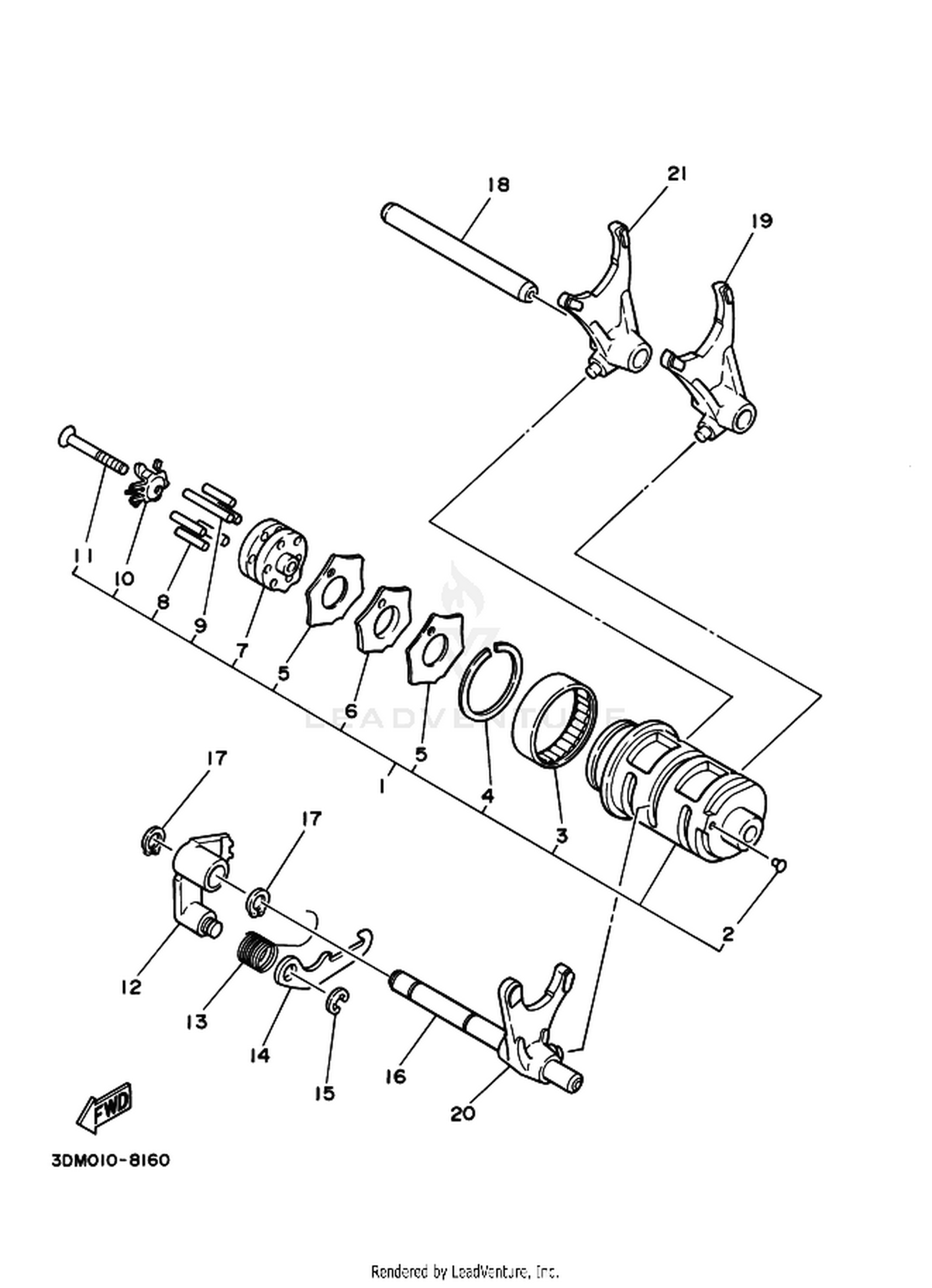 16 SHIFT CAM  FORK