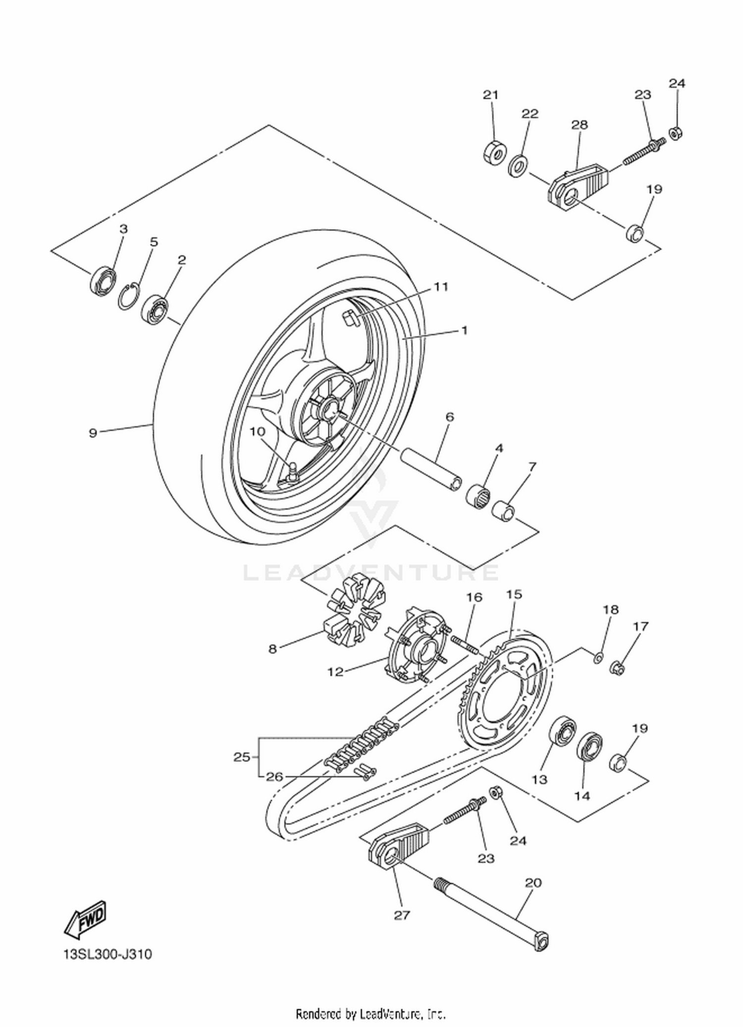 31 REAR WHEEL