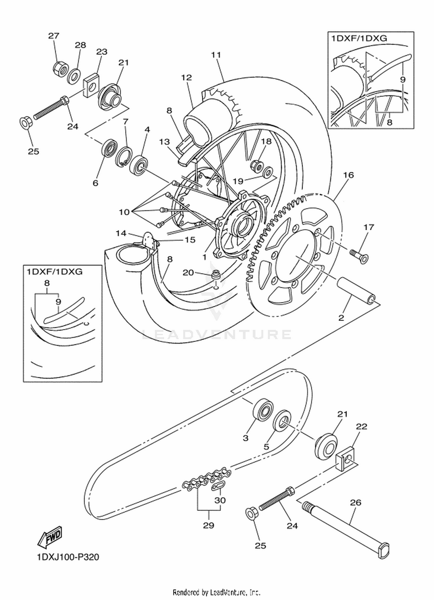 32 REAR WHEEL