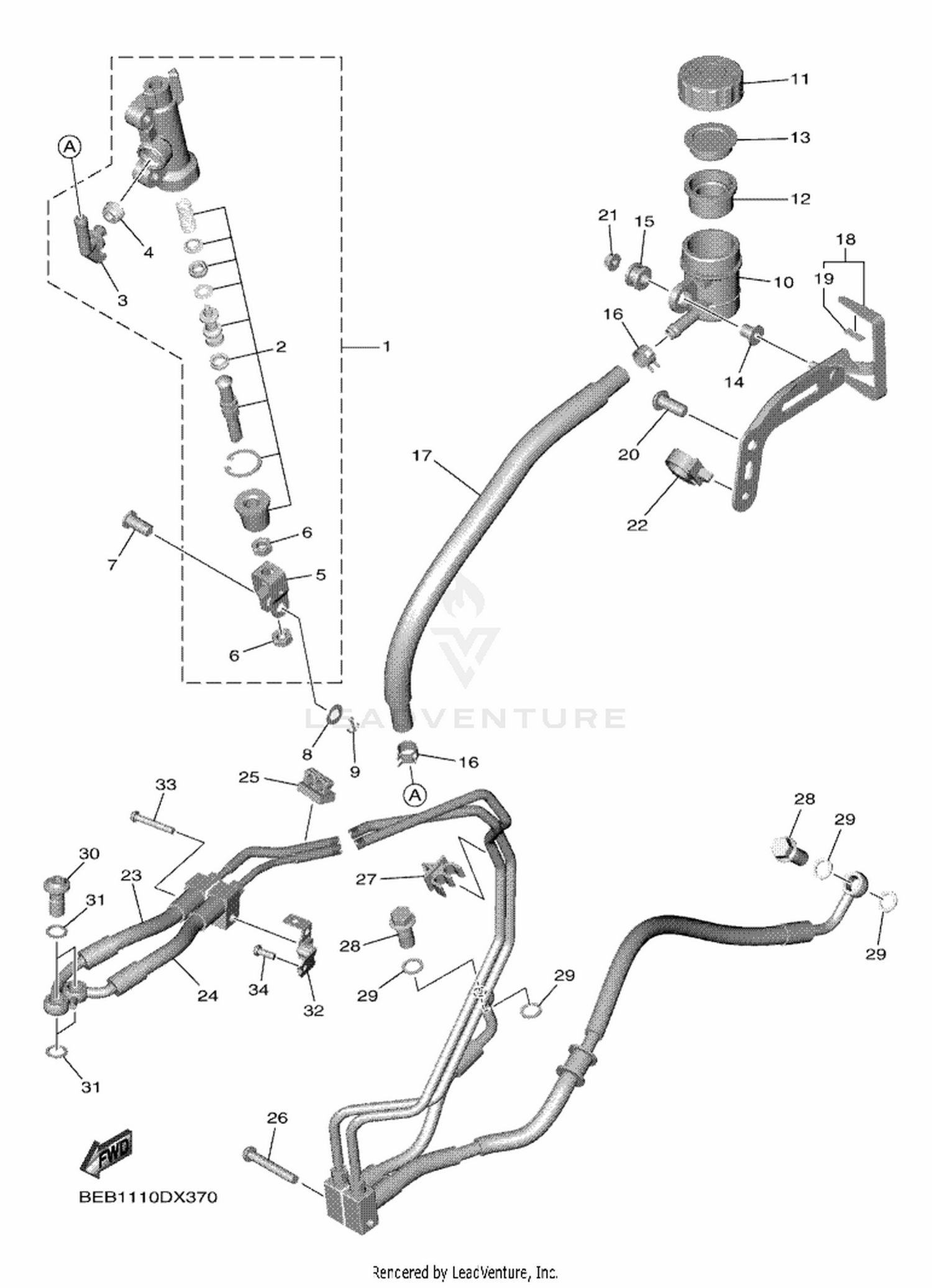 38 REAR MASTER CYLINDER