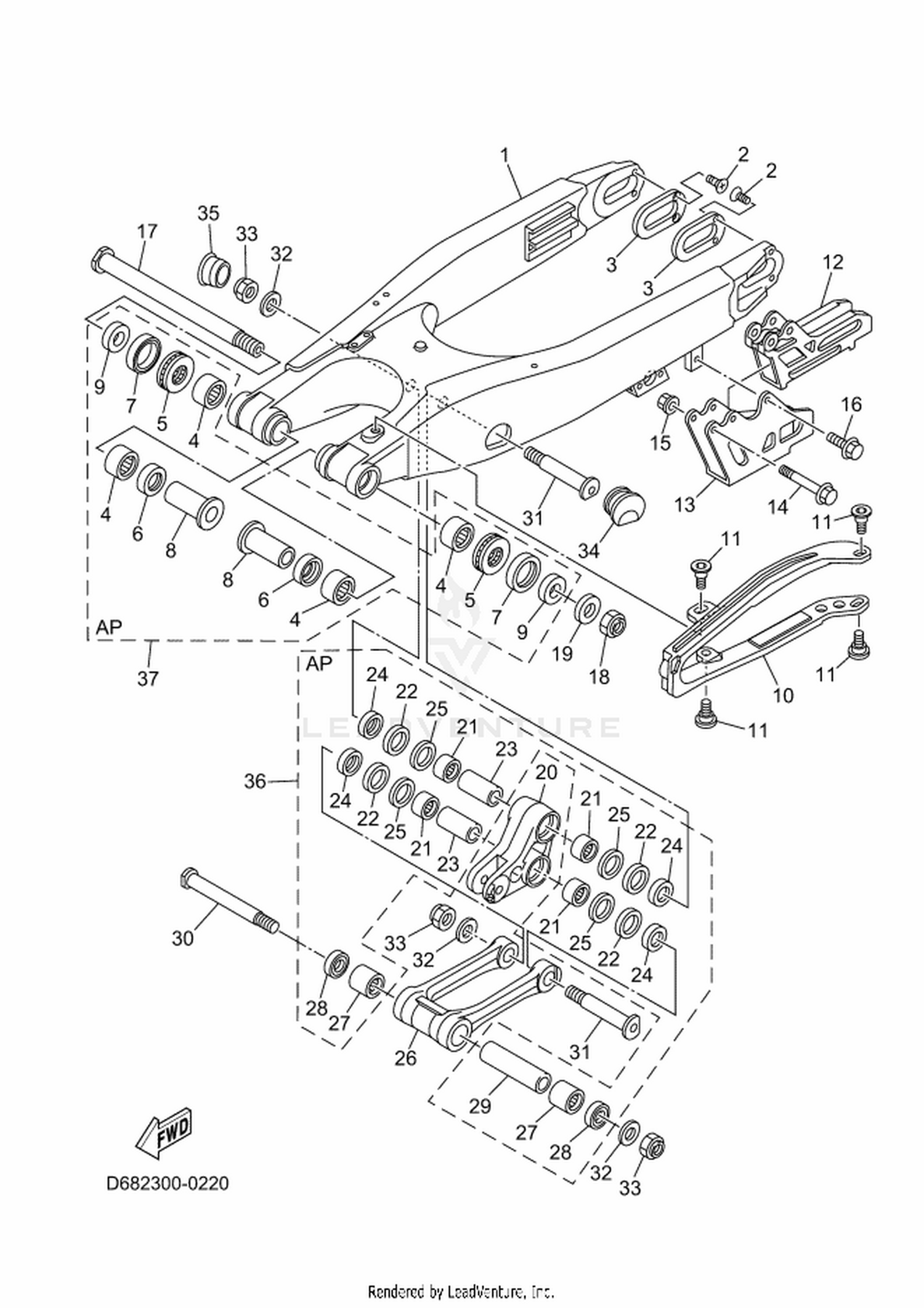 22 REAR ARM
